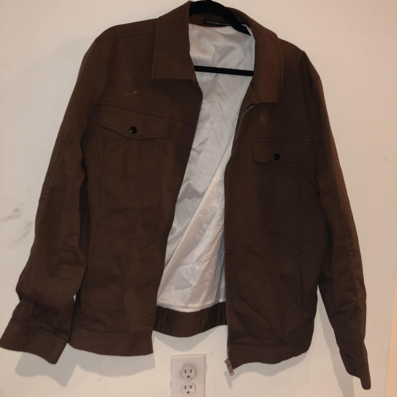 Zara Men's Brown Jacket Depop