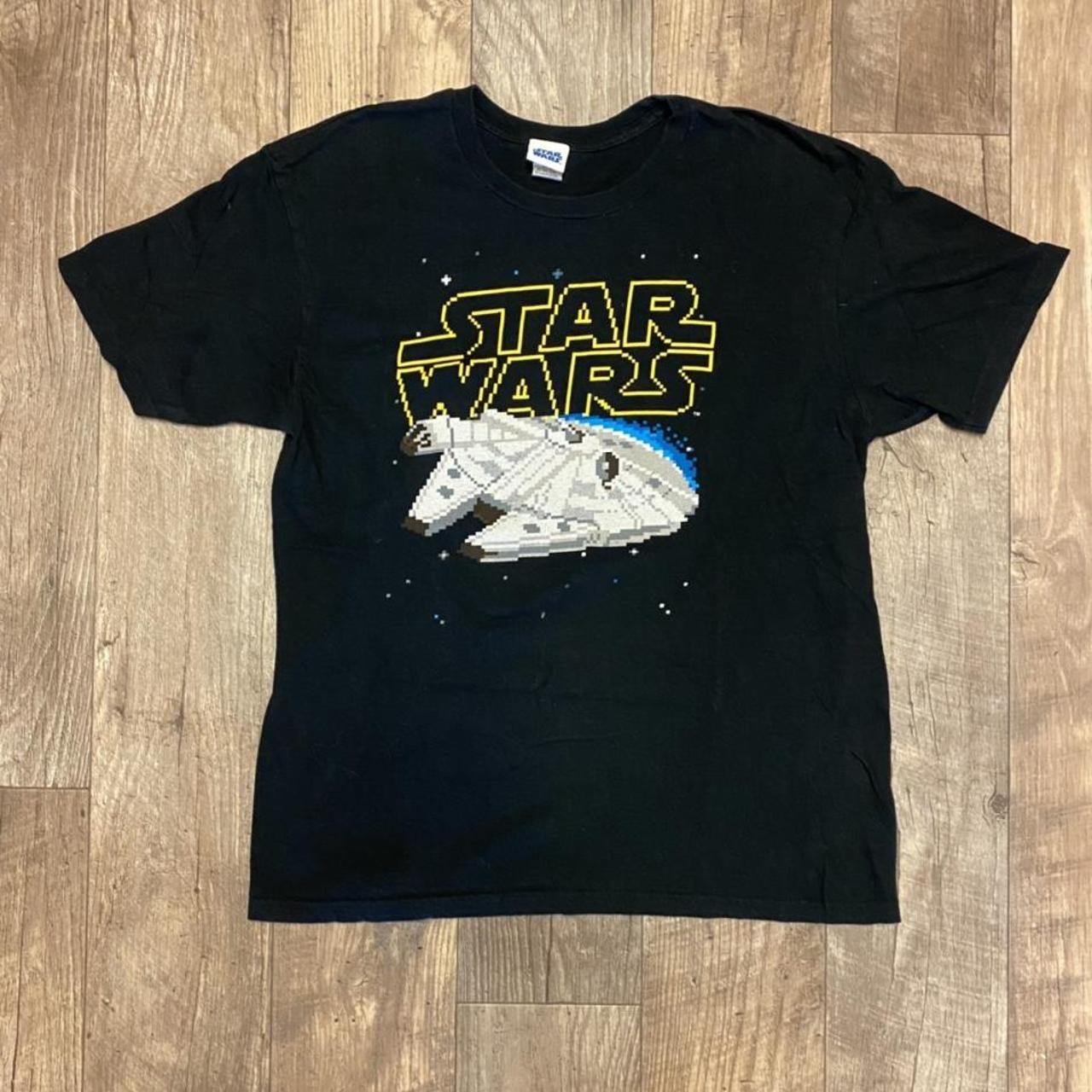 Vintage 90s-Y2K Star Wars 8-bit Millennium Falcon... - Depop