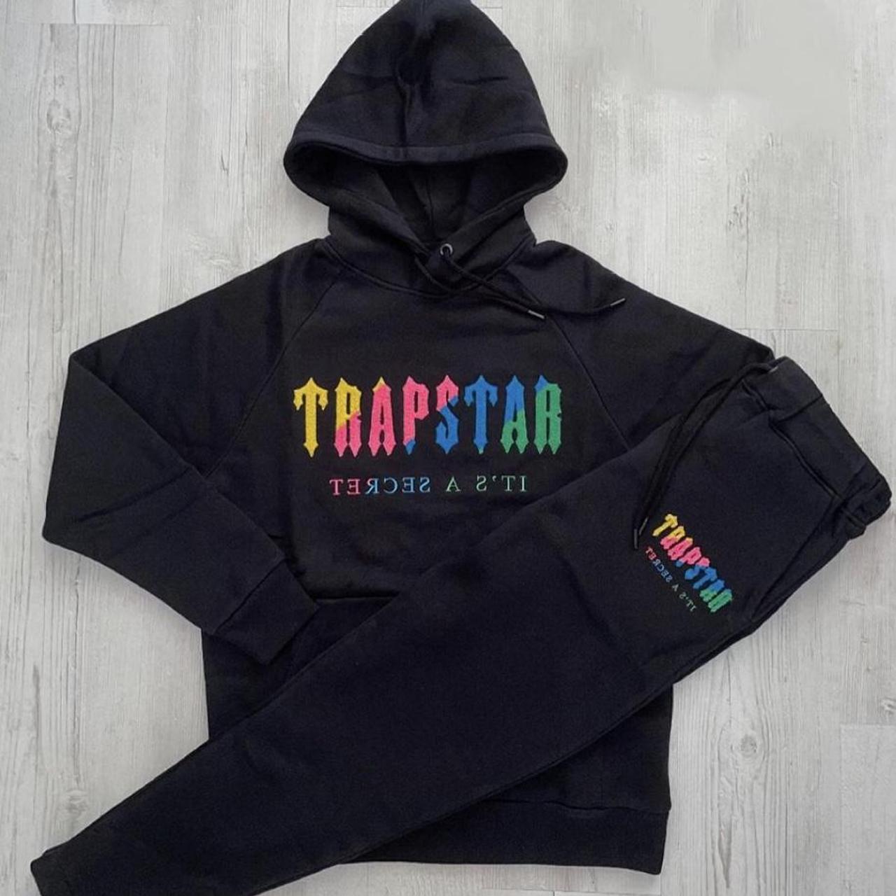 TRAPSTAR CHENILLE DECODED HOODED... - Depop