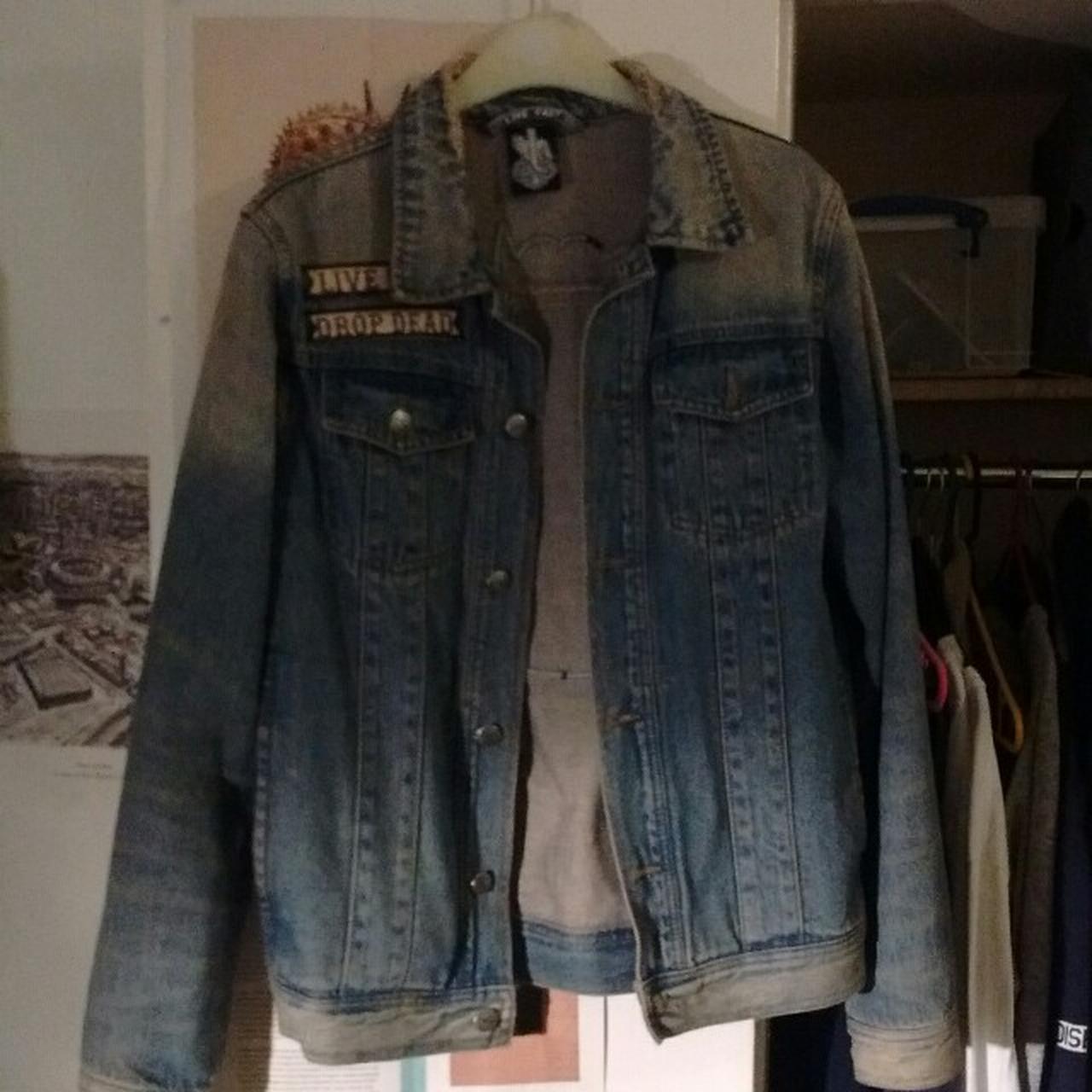 Very rare Drop Dead denim jacket. Size medium Good | Depop