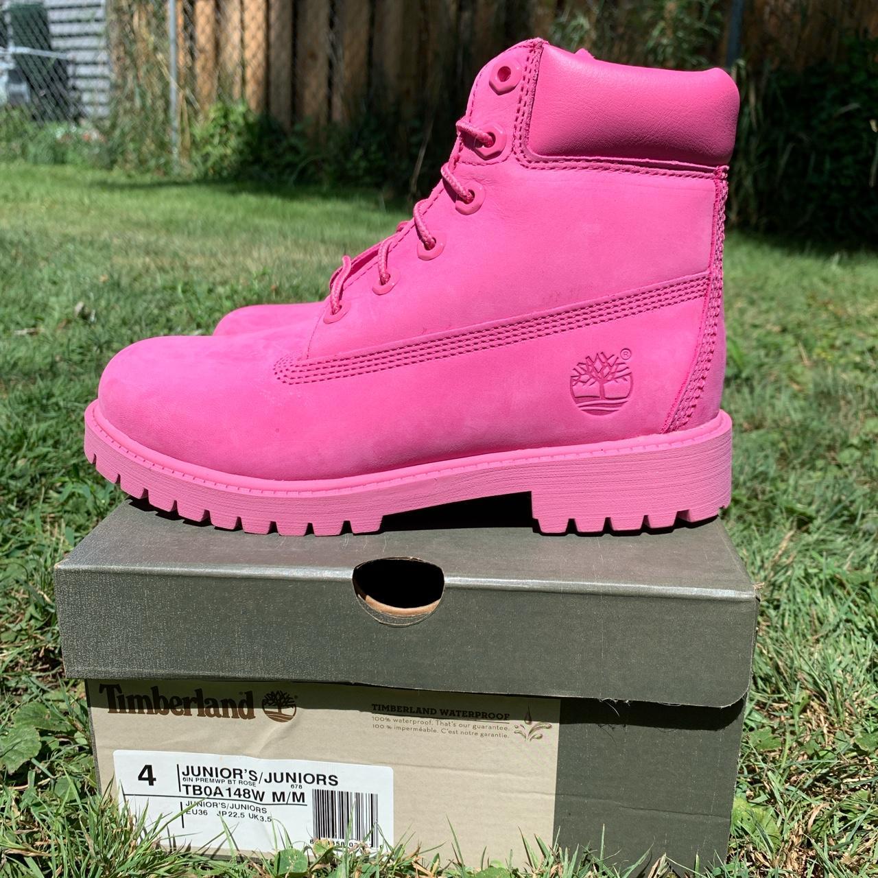 bubblegum pink timberland boots