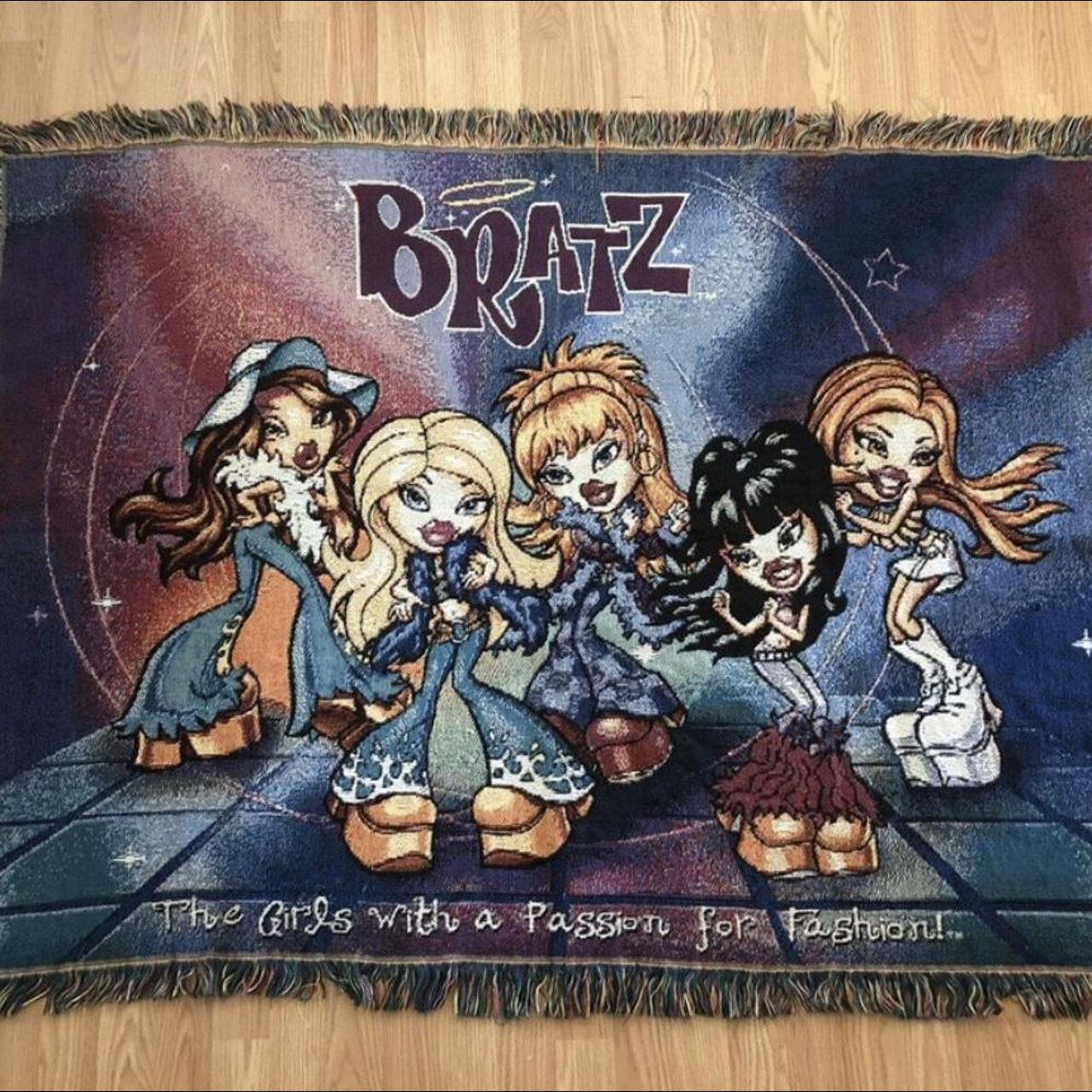ISO!!! BRATZ FASHION DOLLS 58”x 42” Woven Tapestry... Depop