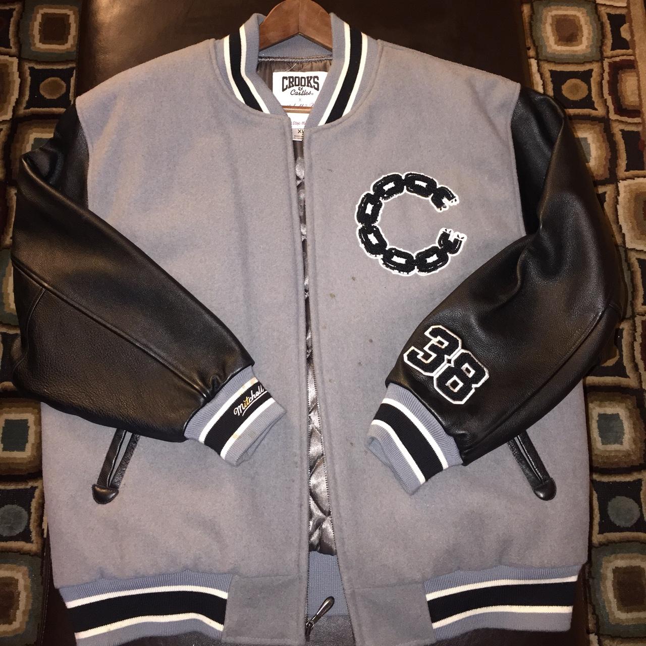 Crooks and 2025 castles letterman jacket