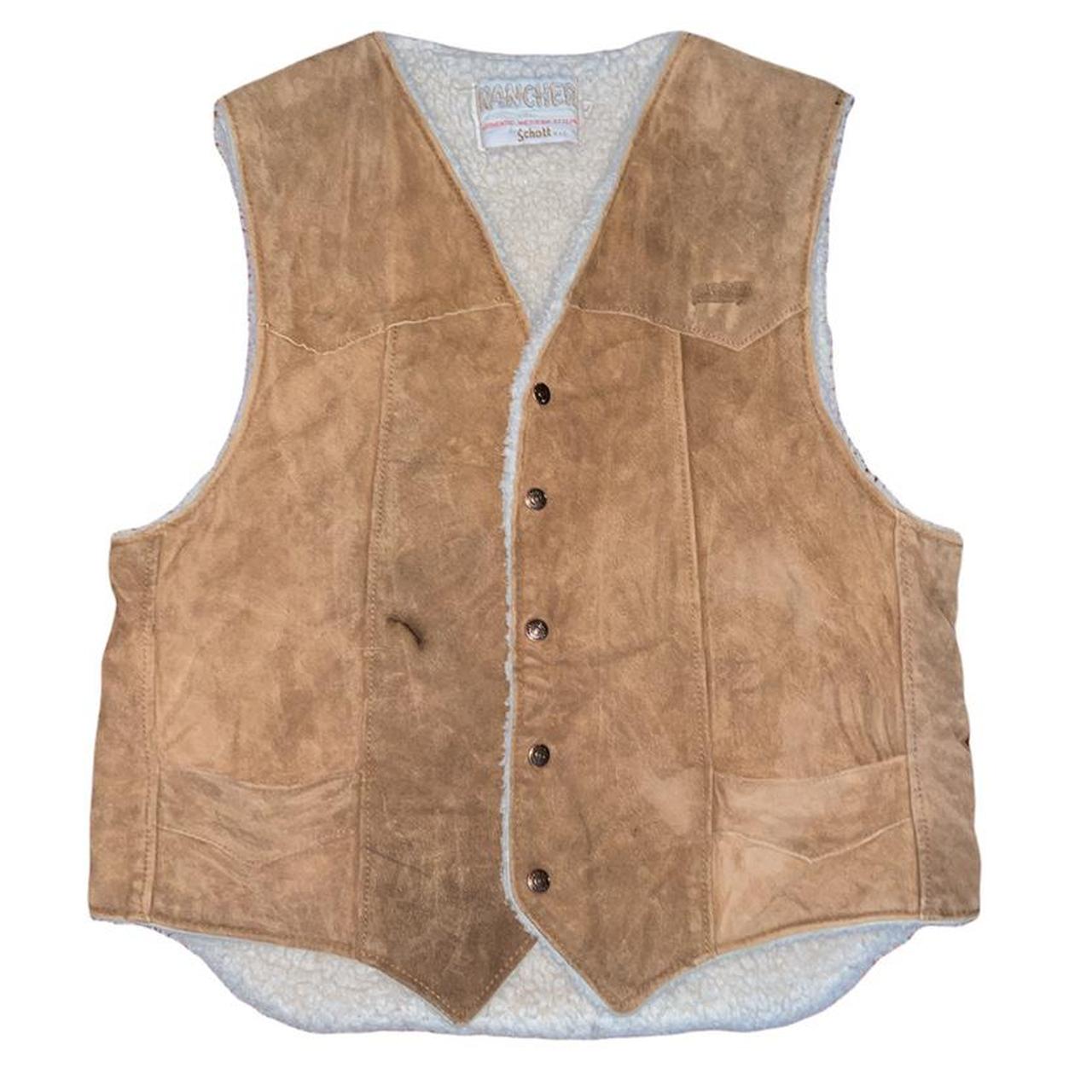 Product Image 1 - VINTAGE SUEDE VEST with sherpa