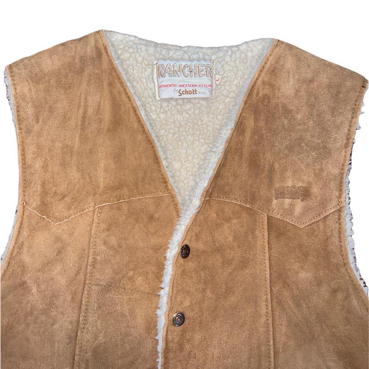 Product Image 2 - VINTAGE SUEDE VEST with sherpa