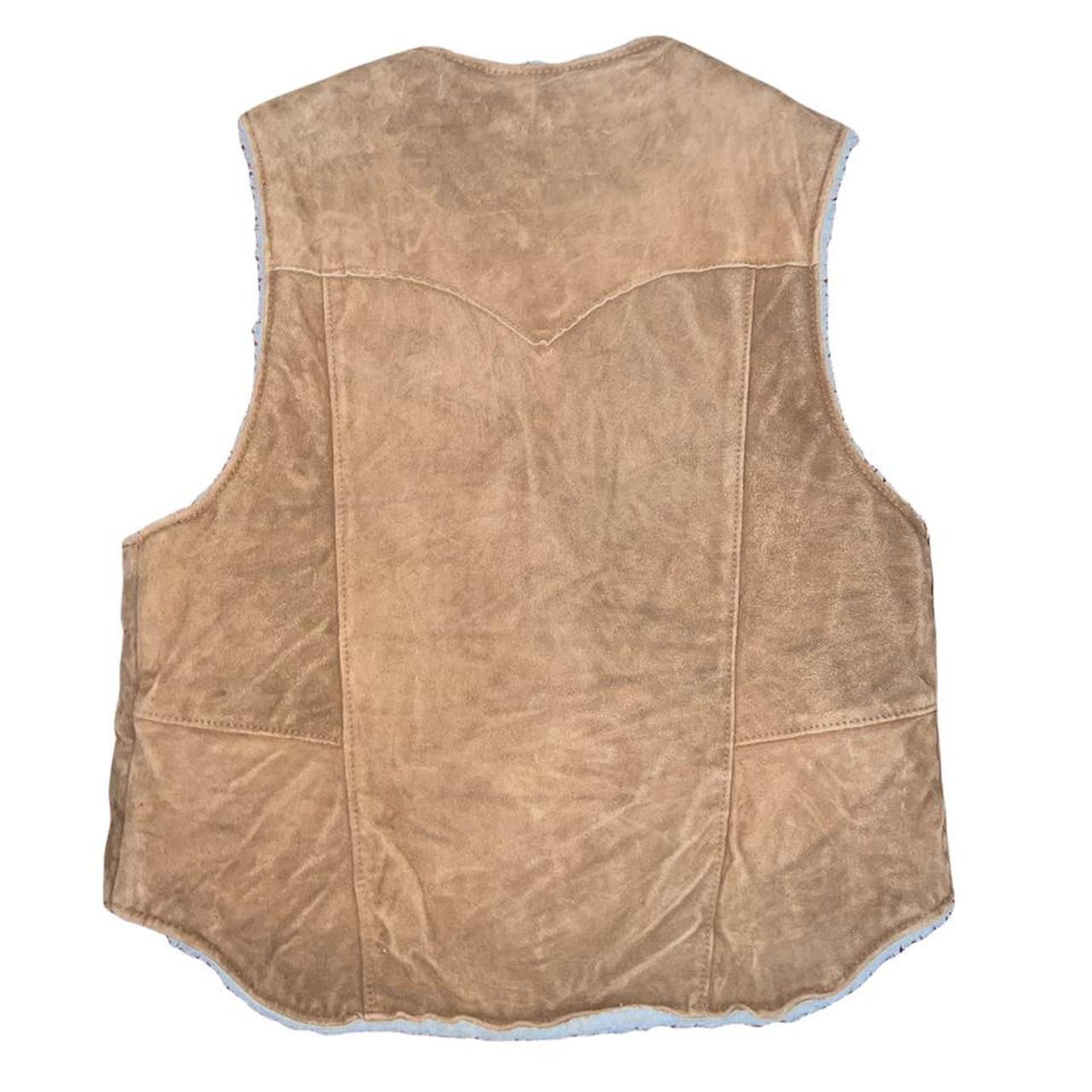 Product Image 3 - VINTAGE SUEDE VEST with sherpa