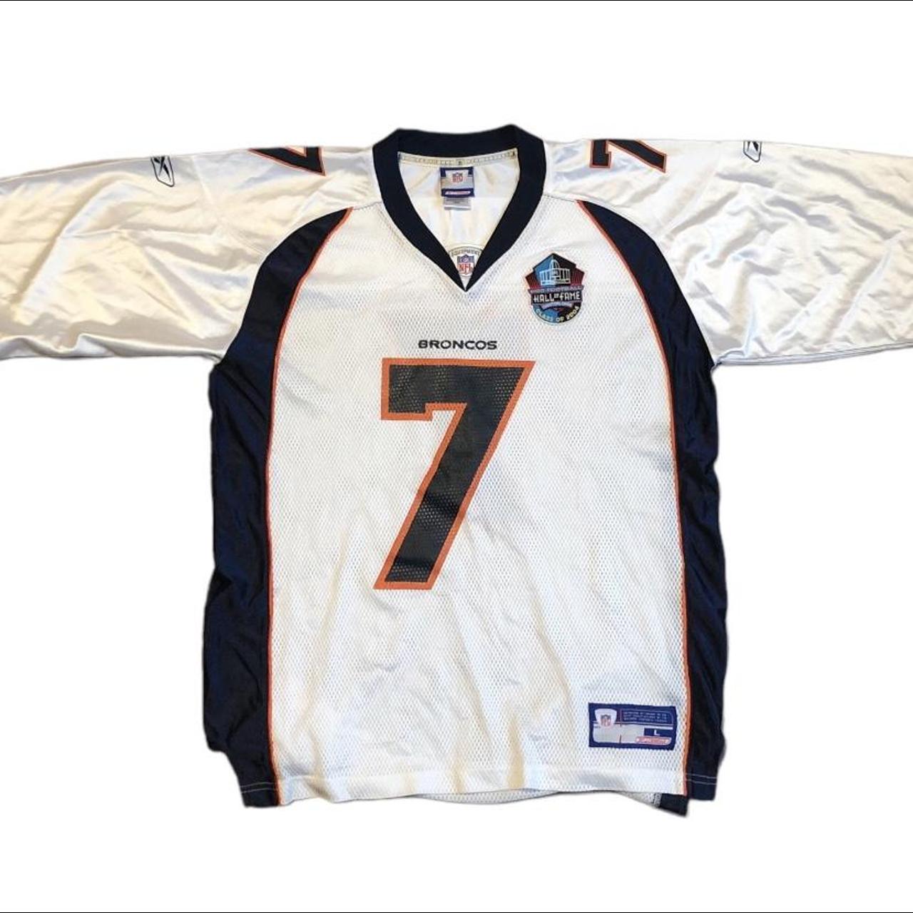 Men's Mitchell & Ness John Elway White Denver Broncos Legacy Replica Jersey