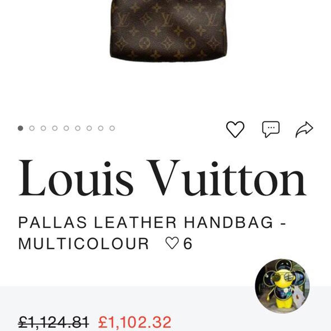 Louis Vuitton Brown Monogram Pallas Clutch - Depop