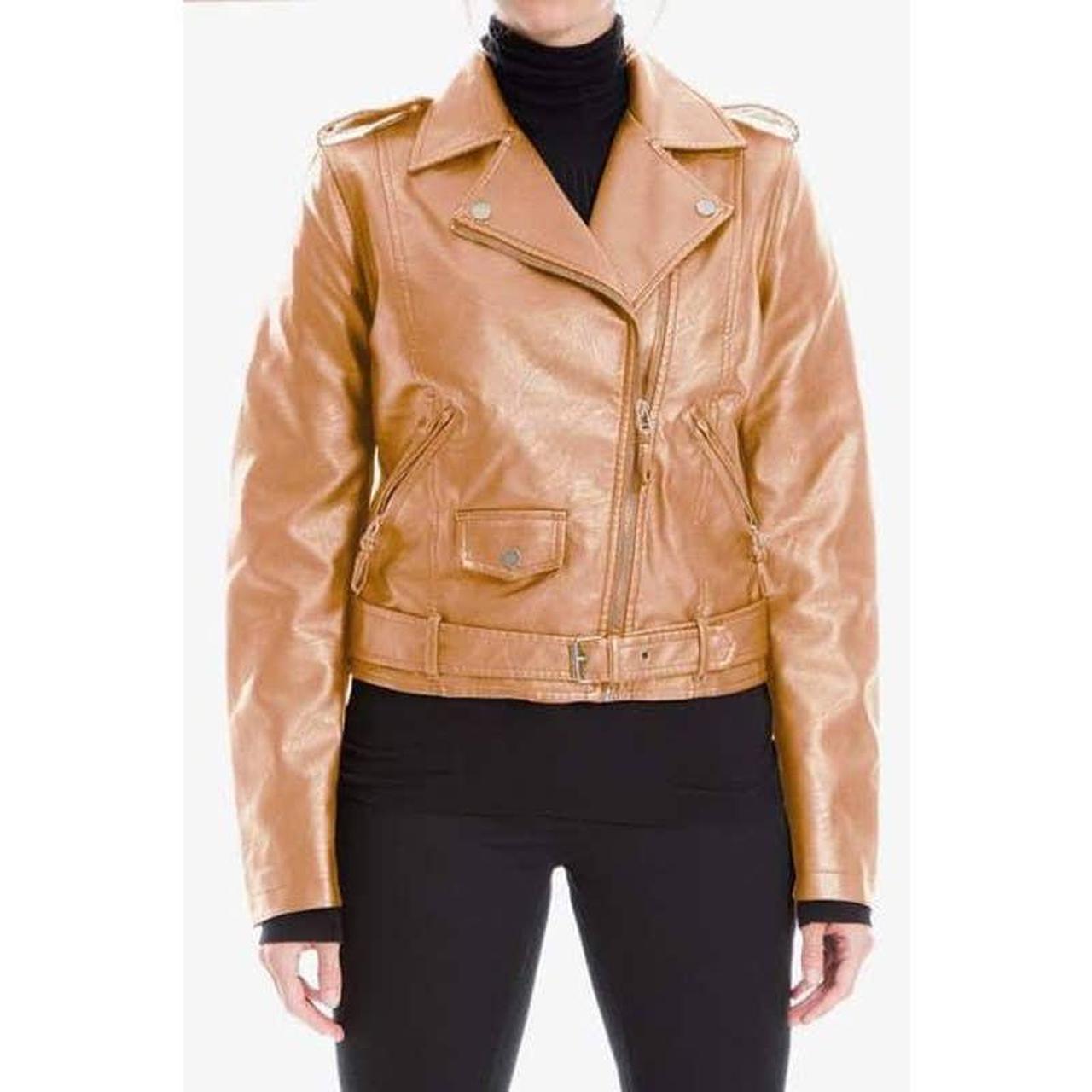 max studio leatherette jacket