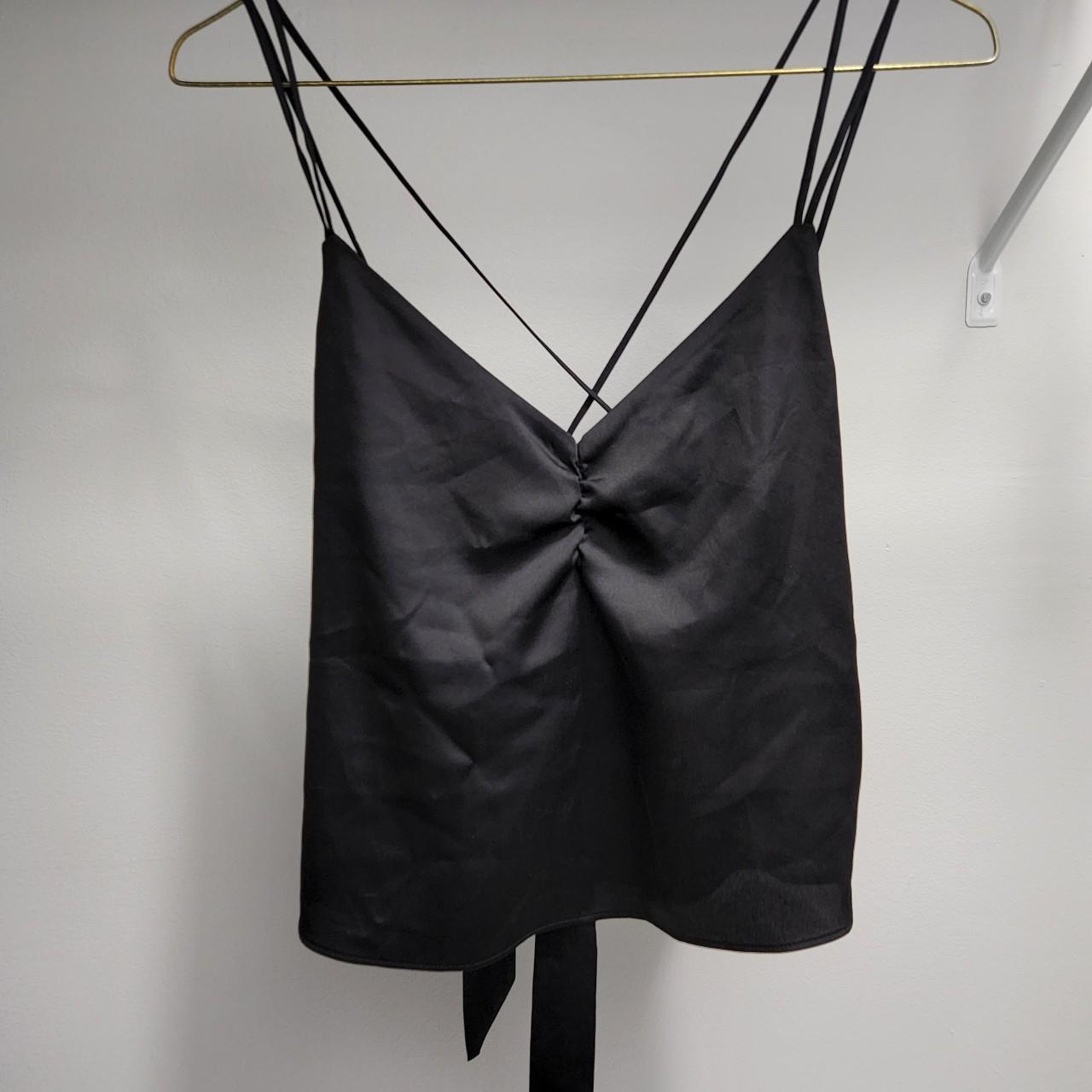 Express Women's Black Veststankscamis Depop