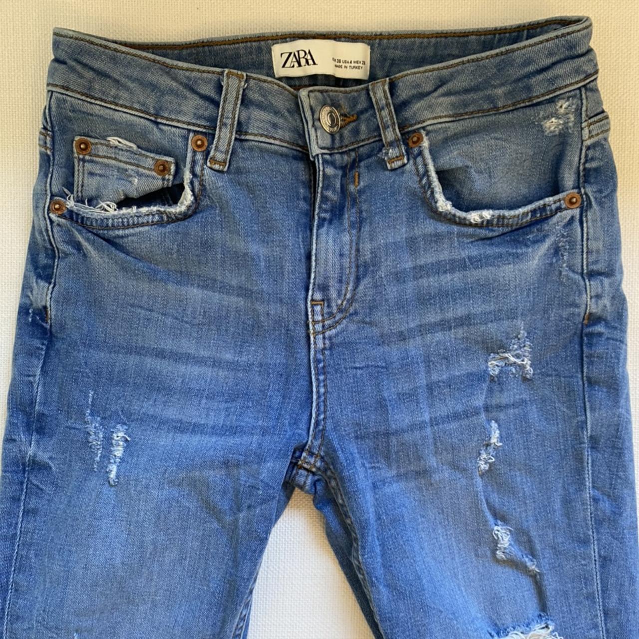 Zara jeans in Azure blue - Depop