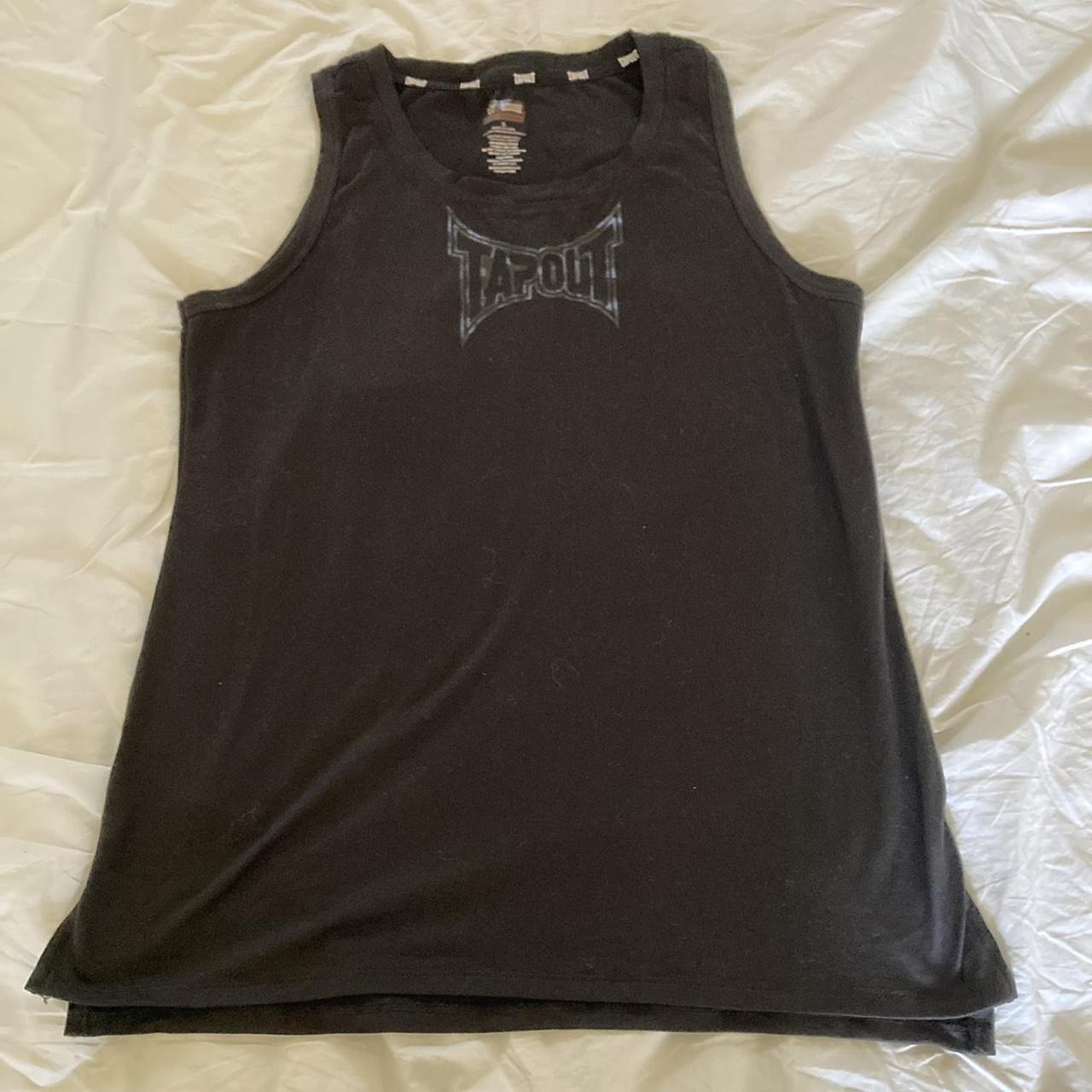 Tapout tank top featuring tapout letter graphic on... - Depop