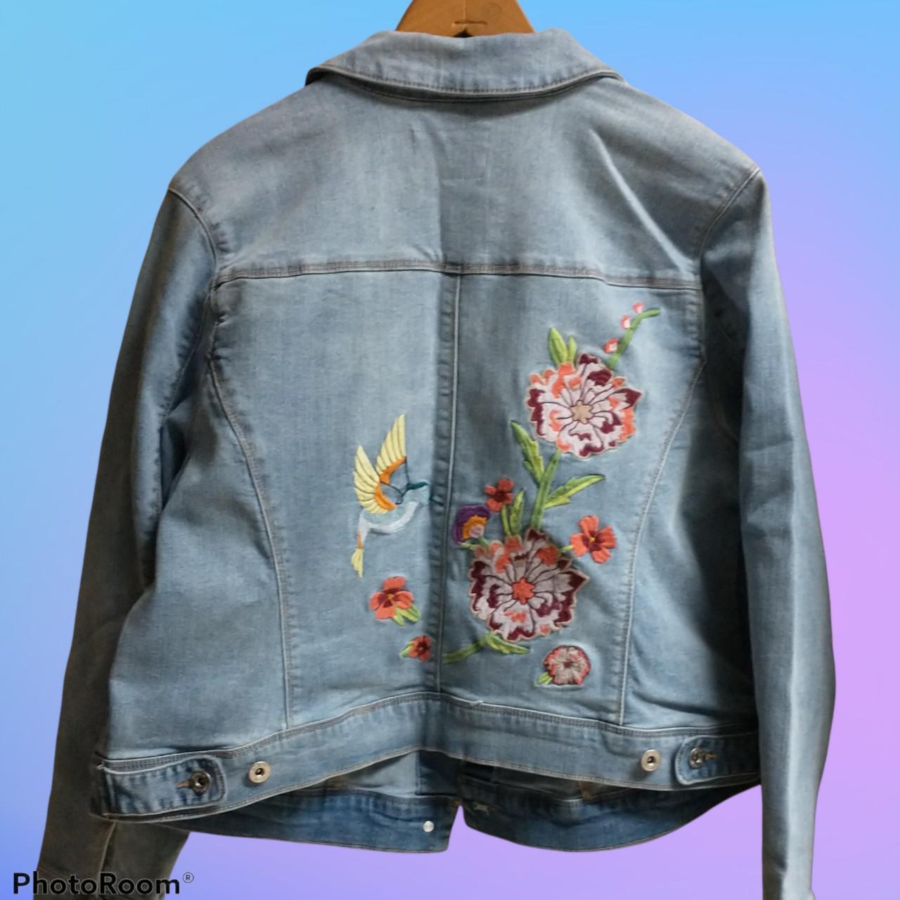 jessica simpson peony denim jacket