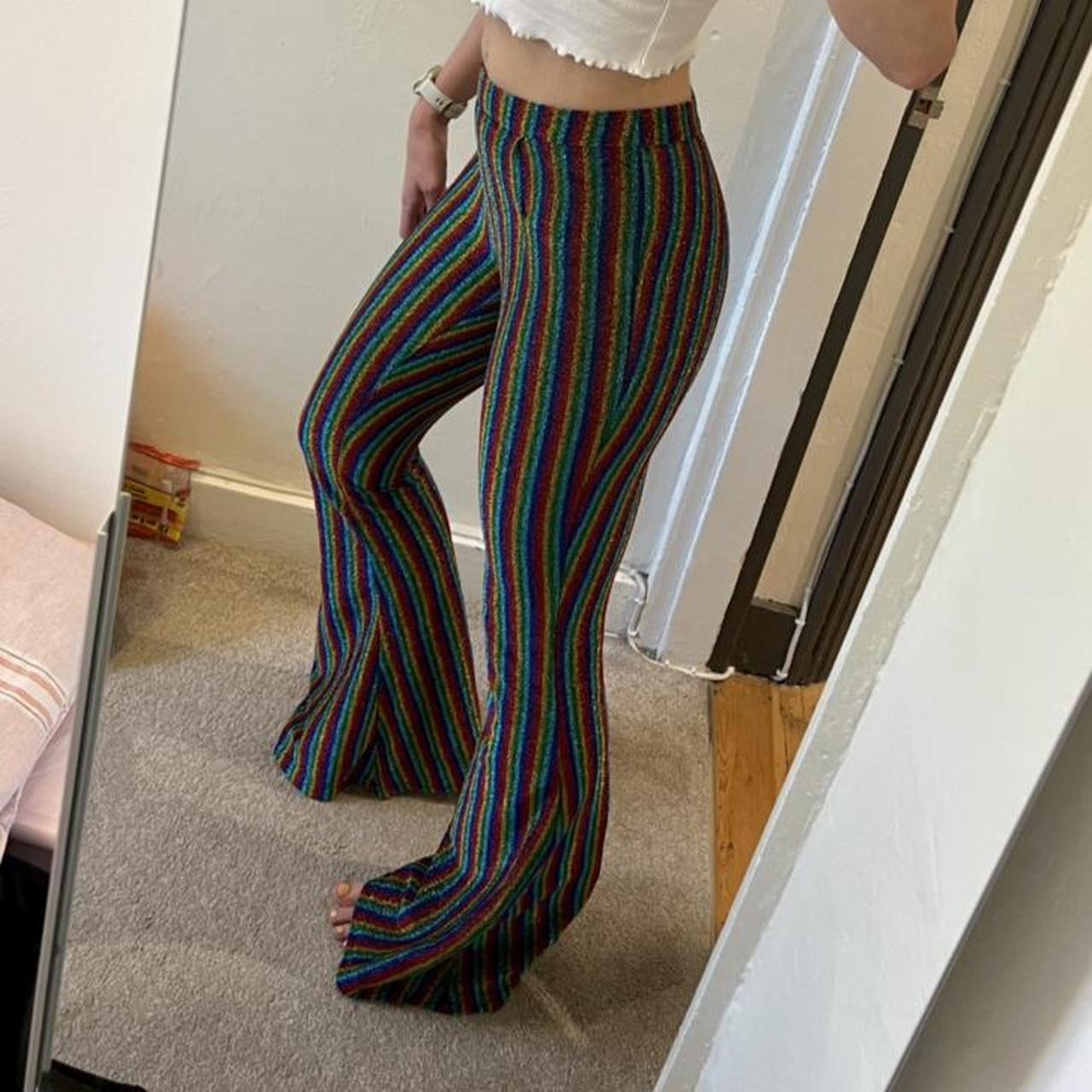 Beautiful Elsie and Fred glitter striped flares Depop