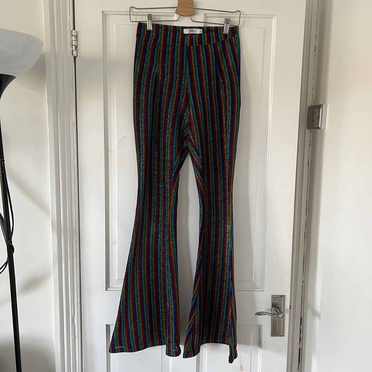 Beautiful Elsie and Fred glitter striped flares Depop