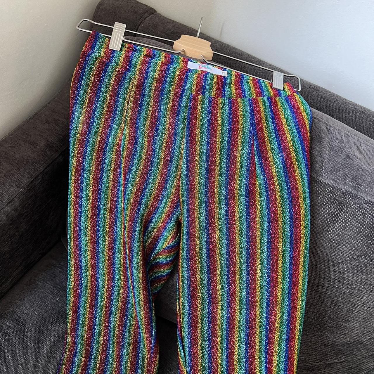 Beautiful Elsie and Fred glitter striped flares Depop