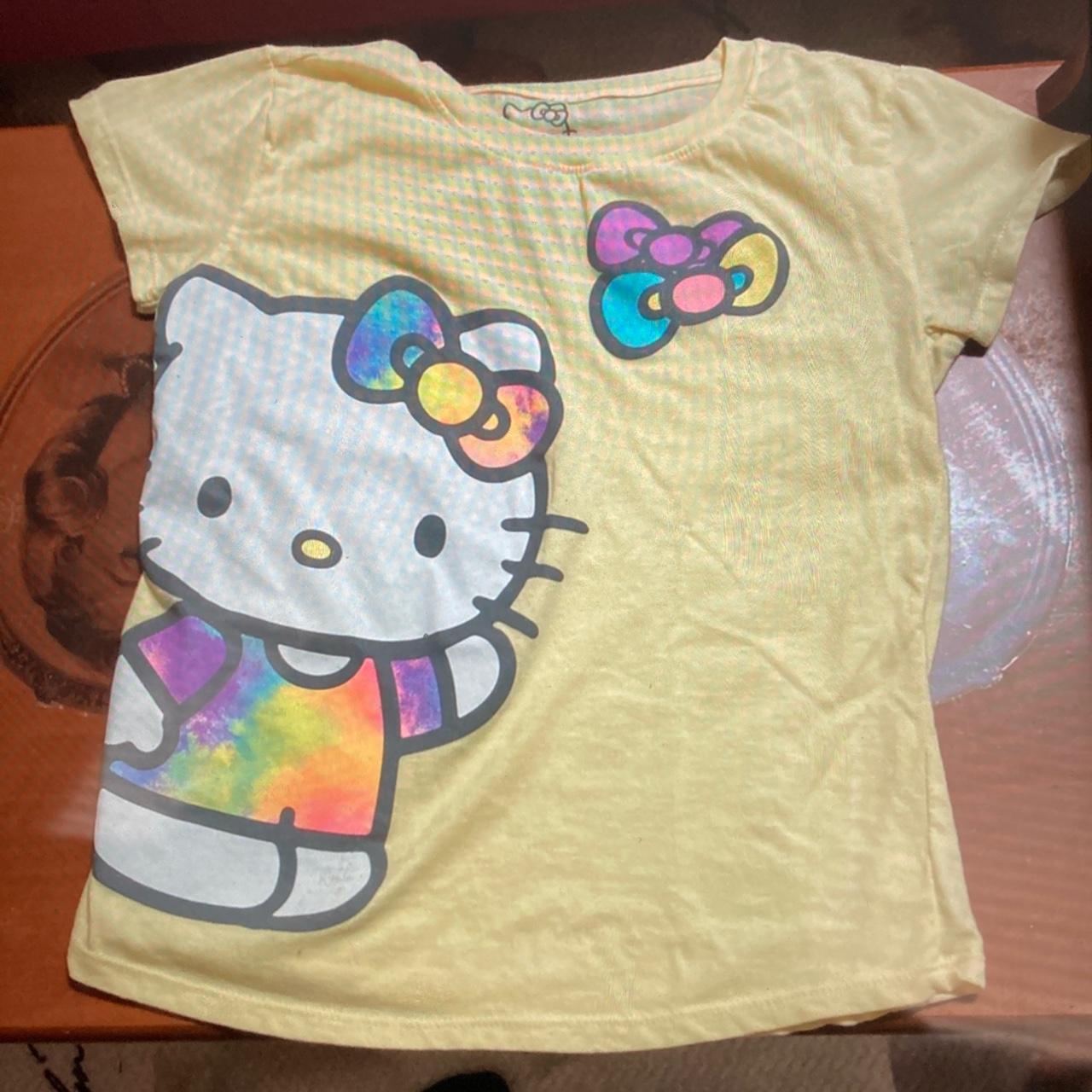 HELLO KITTY t-shirt in girls’ size large 10/12.... - Depop