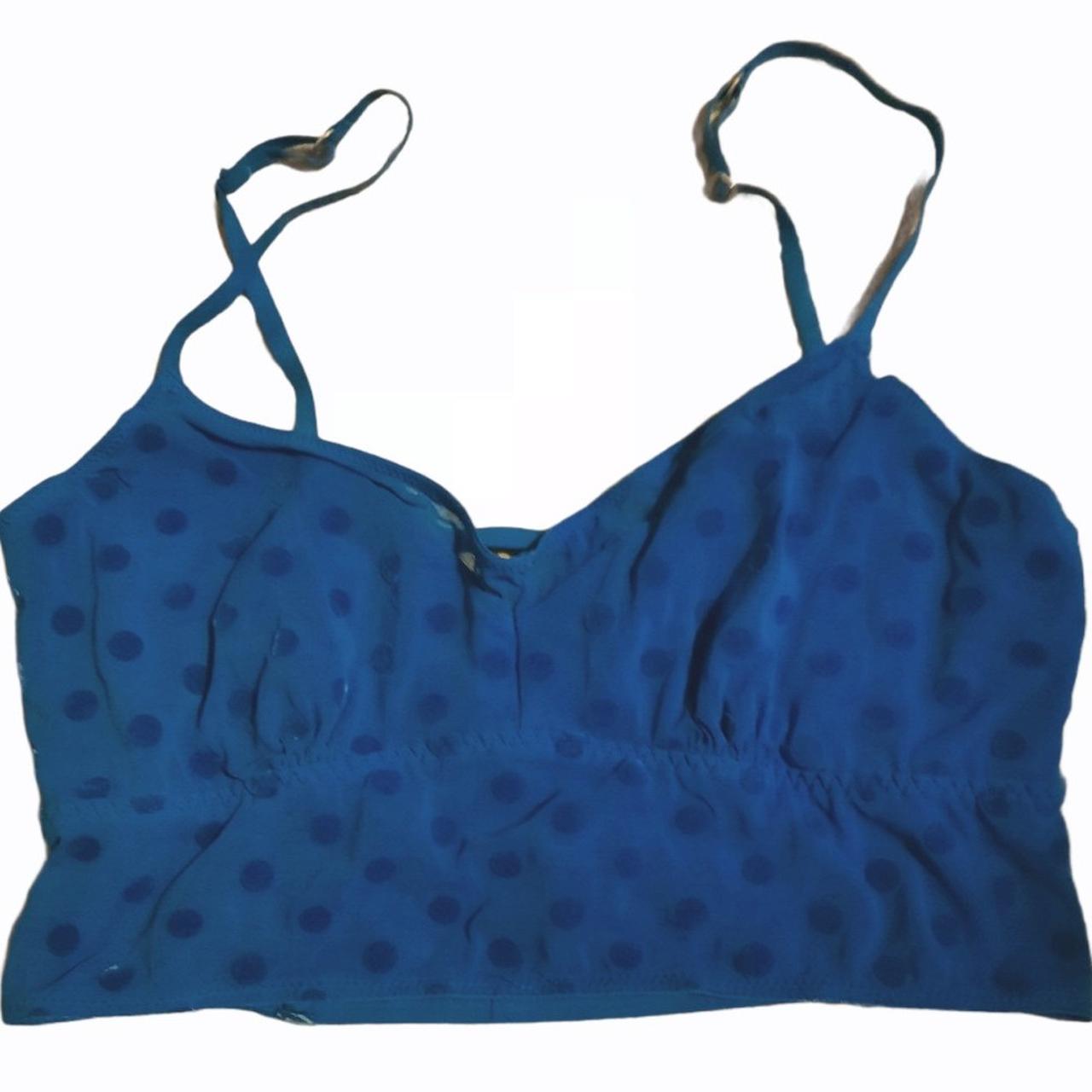 Gilly Hicks Sydney Blue Polka dot Strappy Bralette