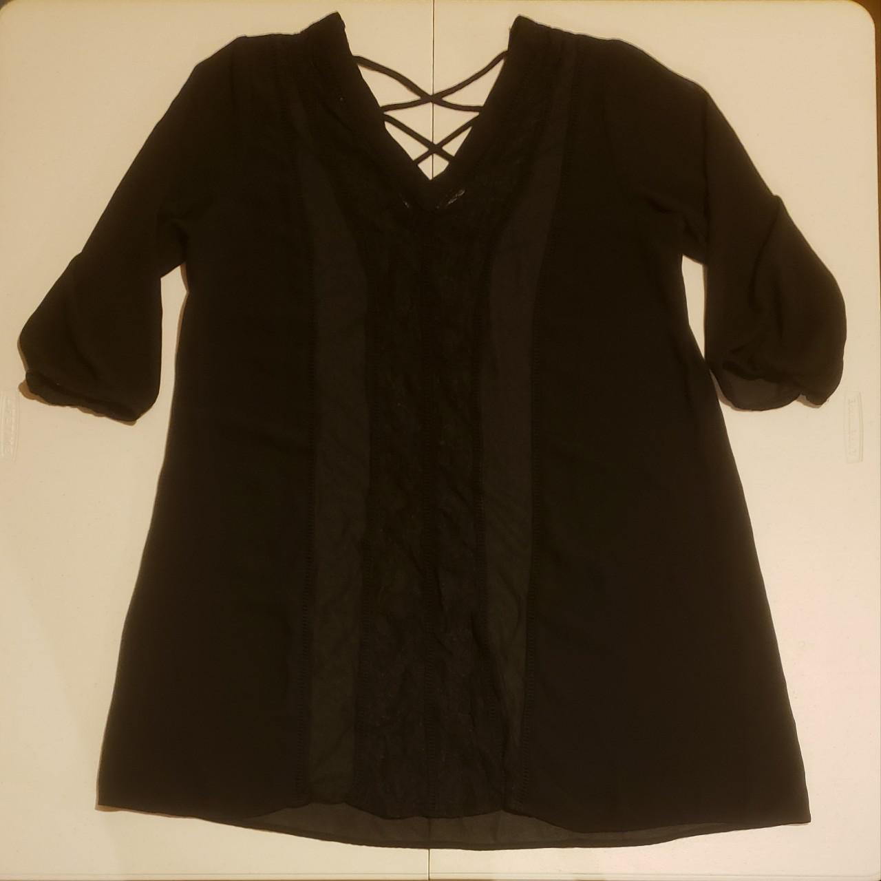 Maurices Women's Black Blouse | Depop