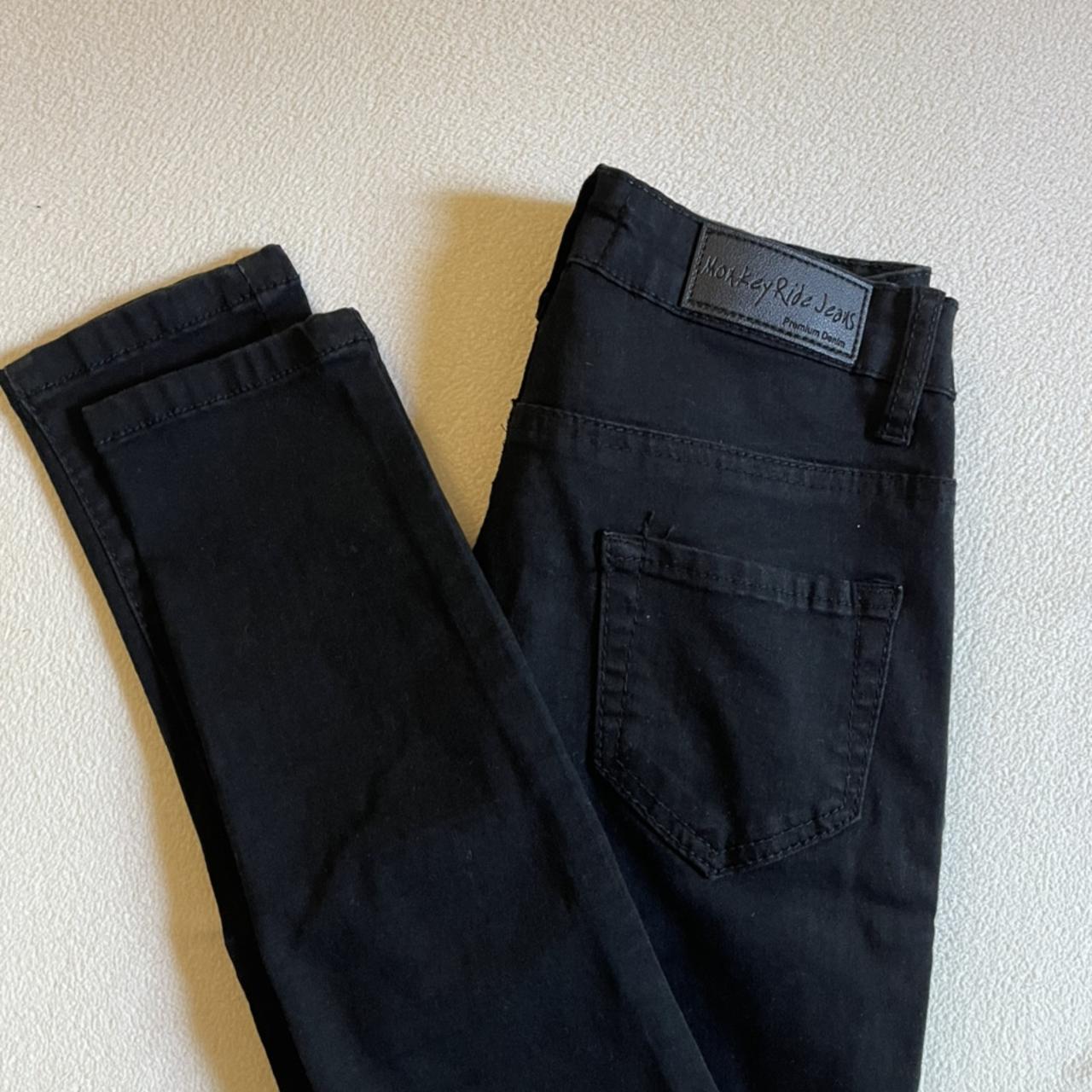 Black Monkey Ride jeans. Size 00 - Depop