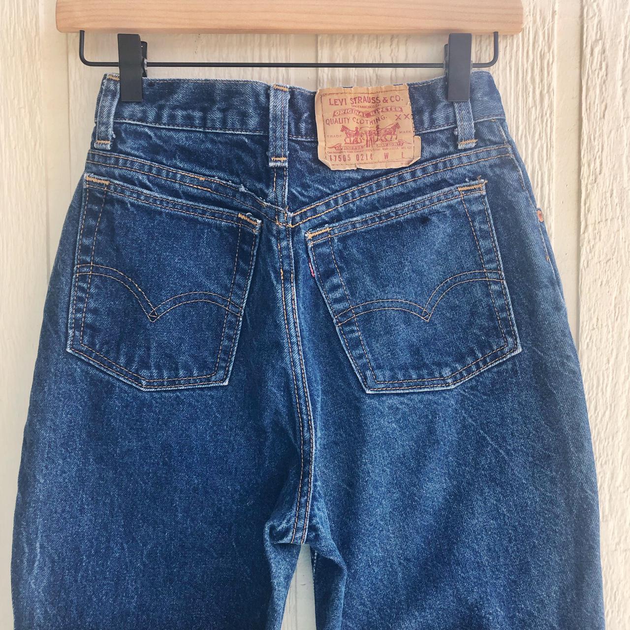 Levi's jeans with zipper hotsell on back