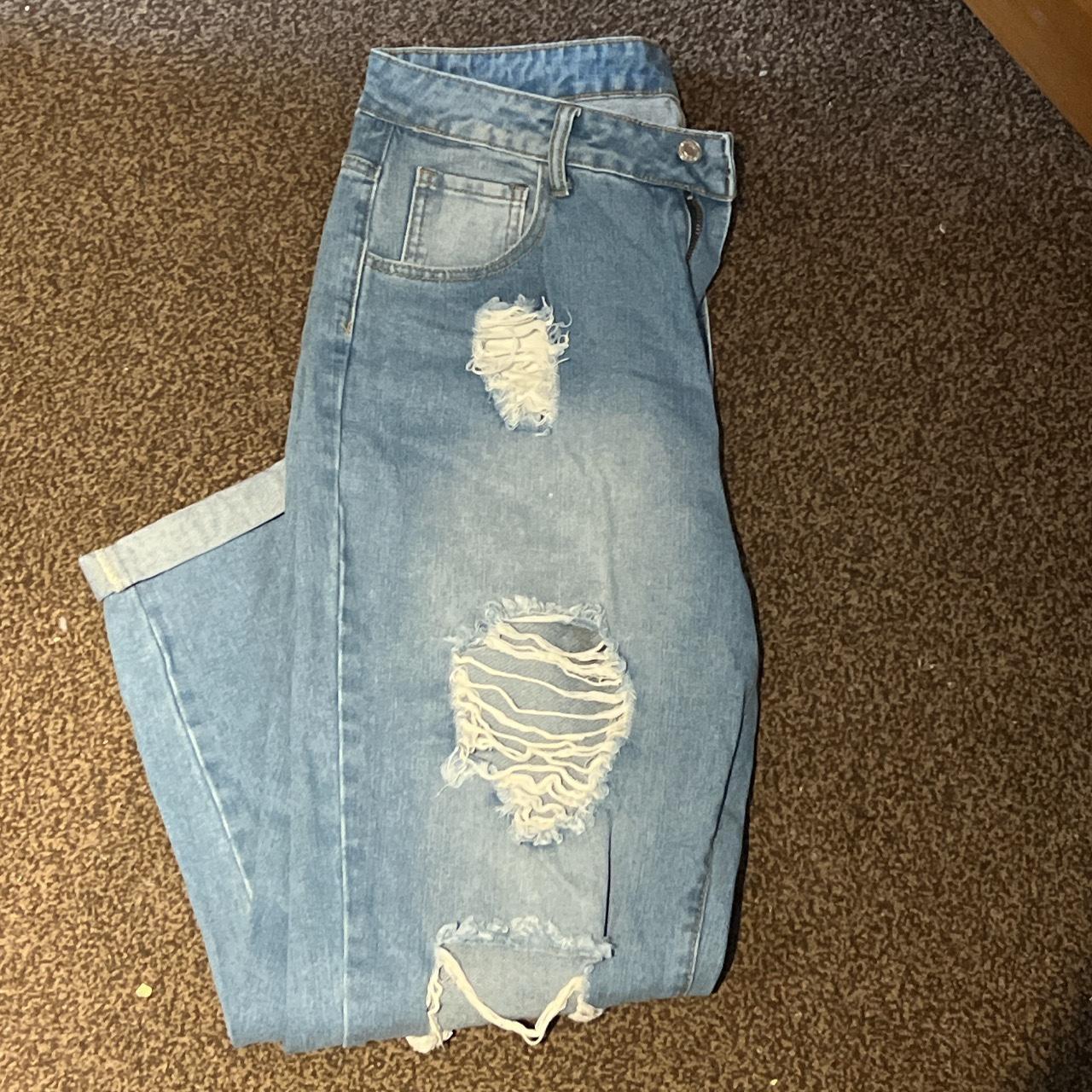 SHEIN Women's Blue Jeans | Depop