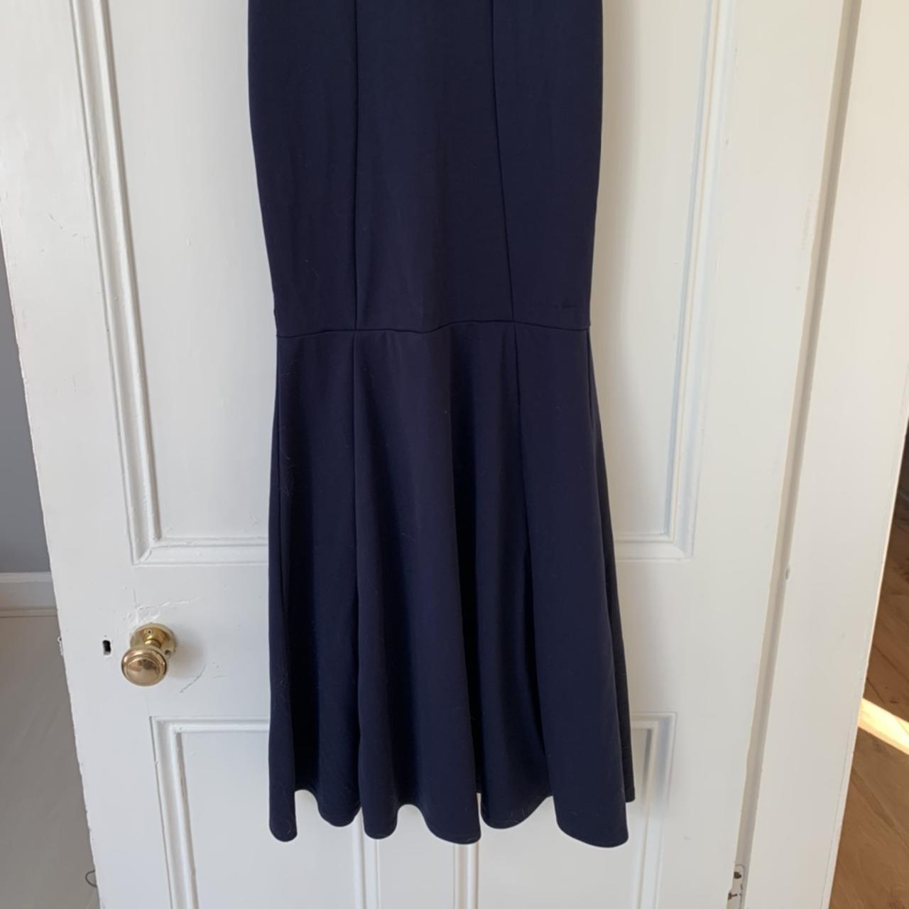 Missguided Women's Blue and Navy Dress | Depop
