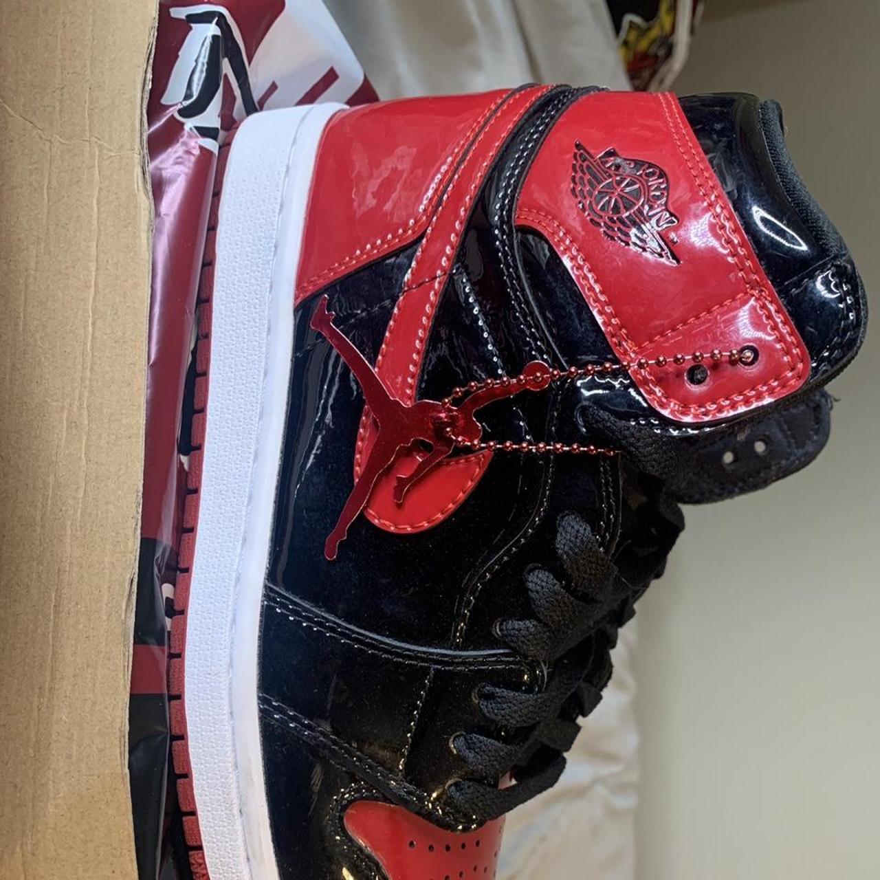 Jordan 1 patent bred patentbred1s jordans contact... Depop
