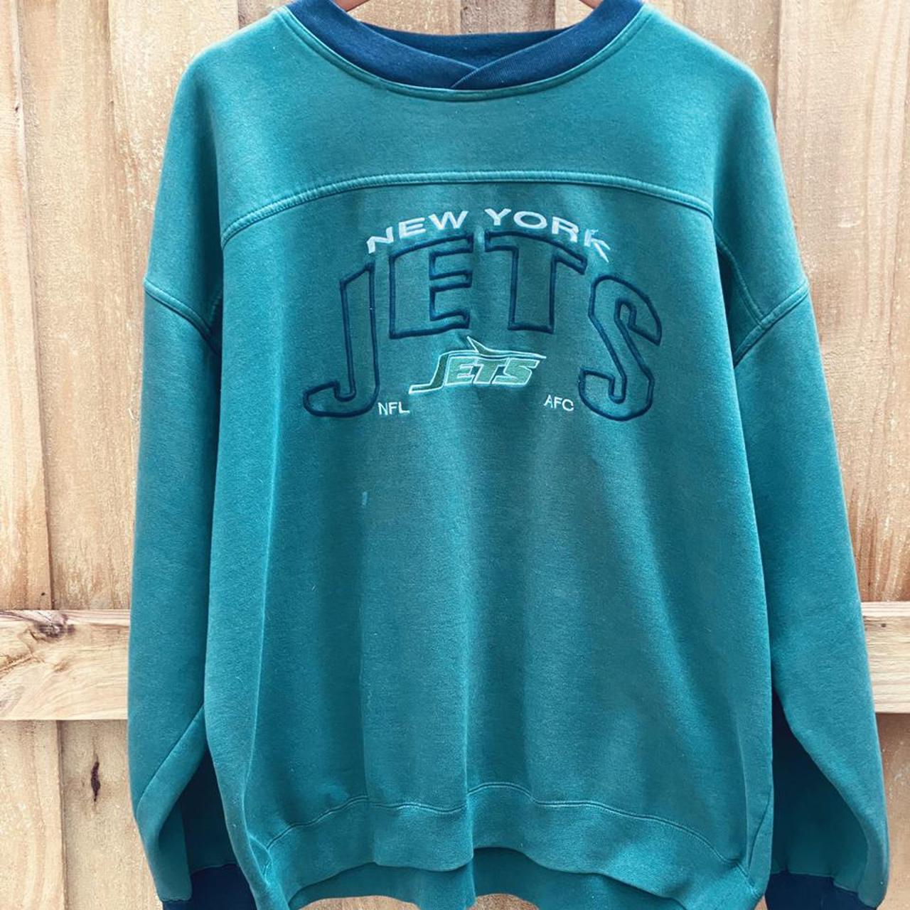 vintage New York jets sweatshirt Vintage Salem - Depop