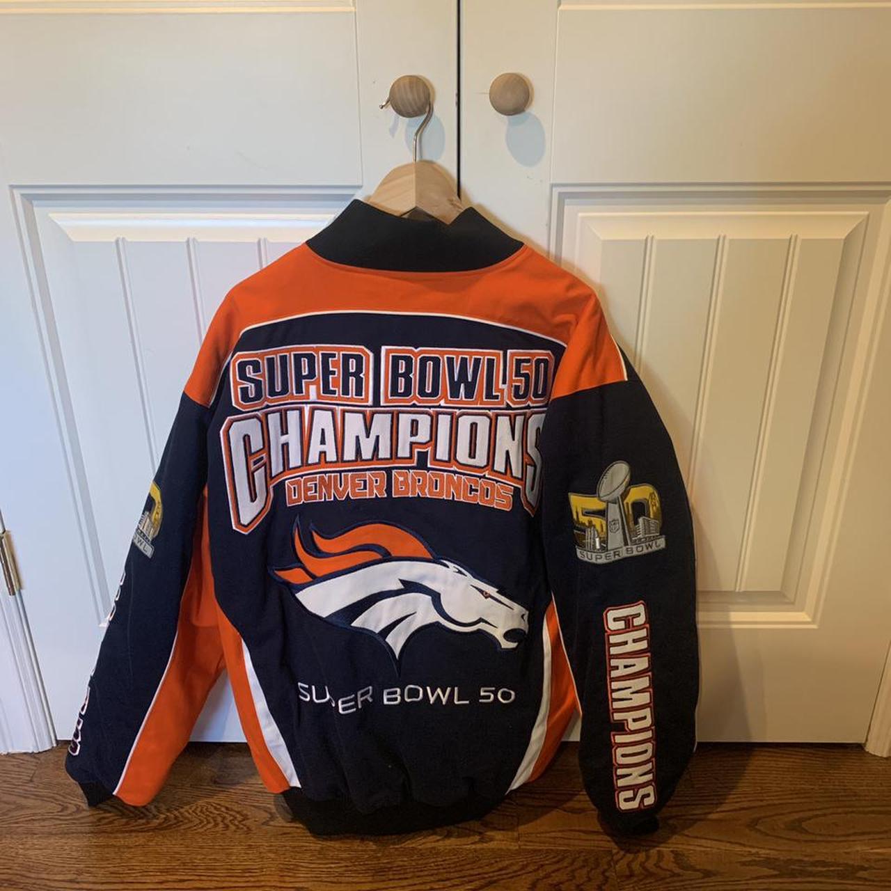 Denver Broncos Jacket  Broncos Super Bowl Orange Jacket