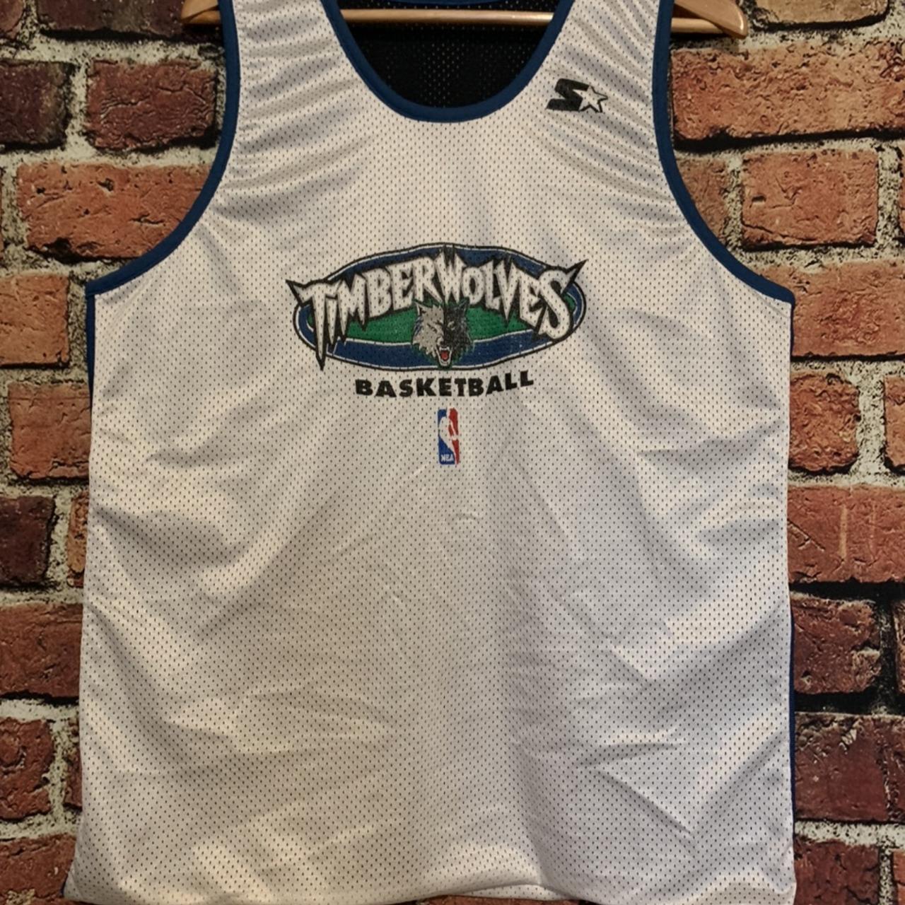 Vintage Minnesota Timberwolves Starter Jersey - Depop