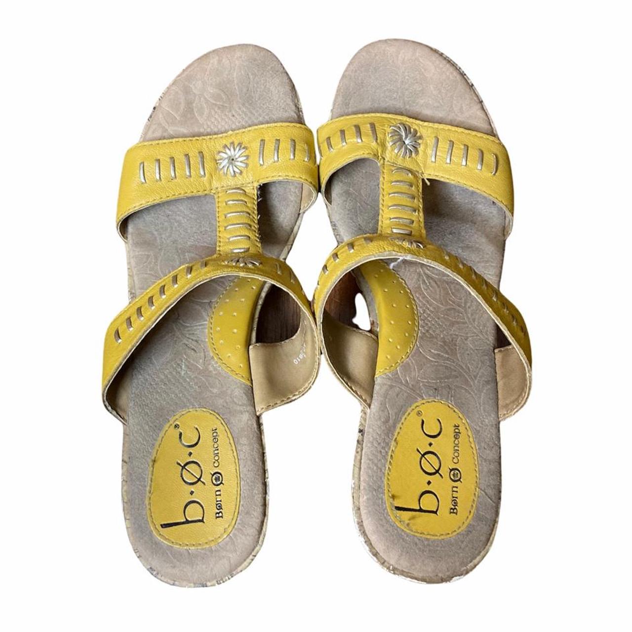 boc yellow sandals