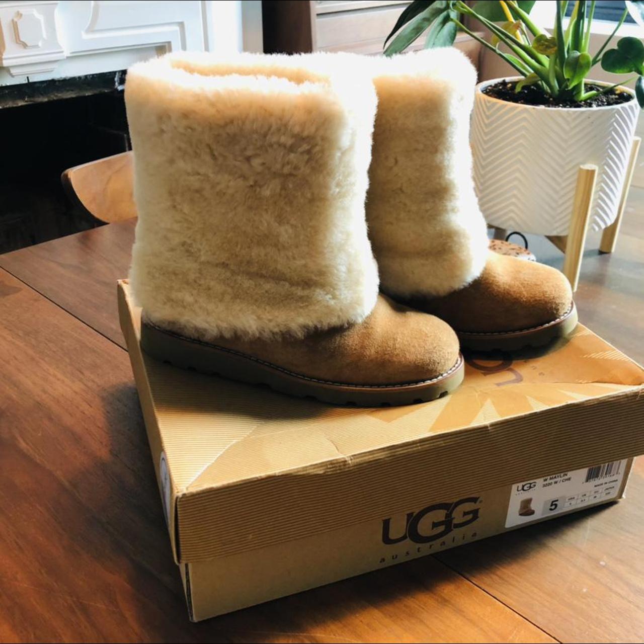 Beautiful UGGs NWB! So fluffy and warm! Perfect for - Depop
