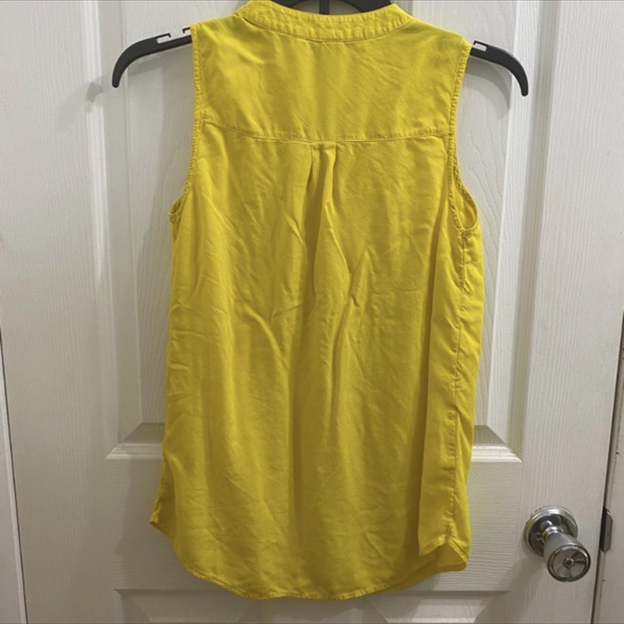 Old Navy Women's Yellow Vest | Depop