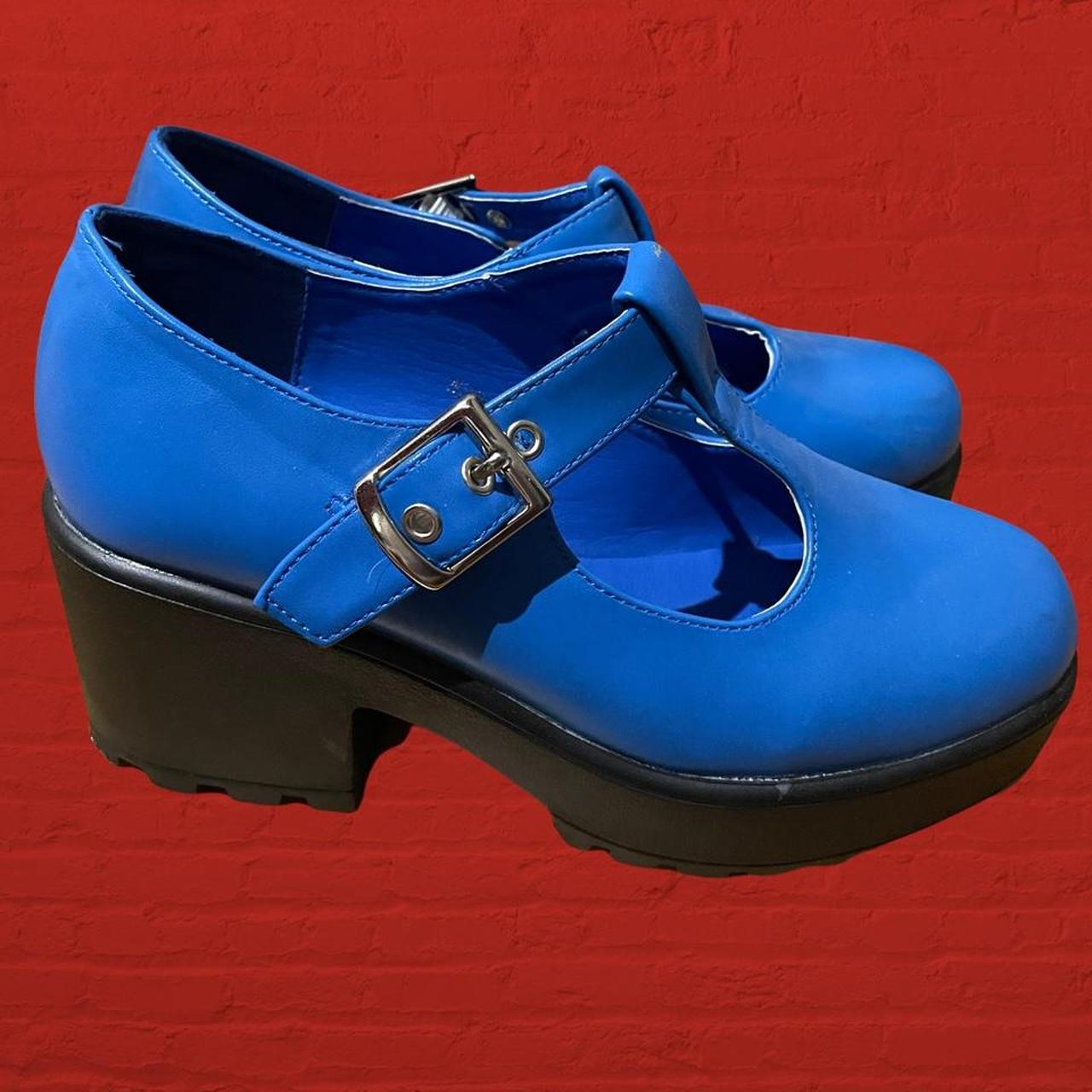 Beautiful blue koi footwear Mary Janes uk size 4... Depop