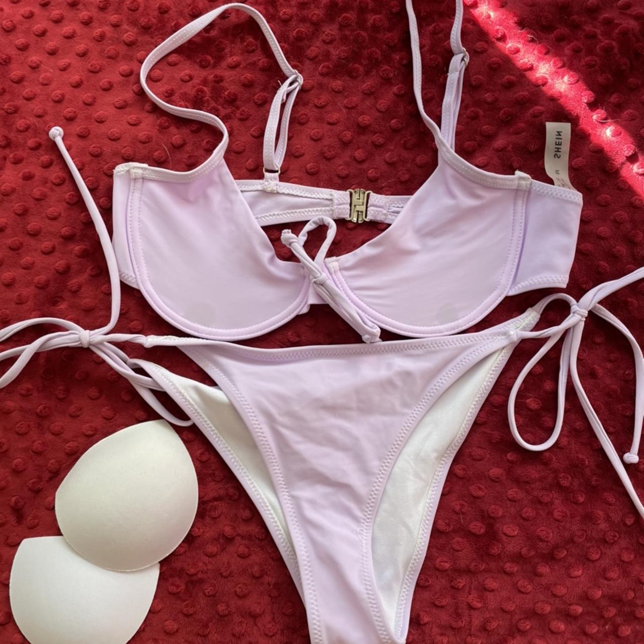 Purple shein bikini Never worn because it’s too... Depop