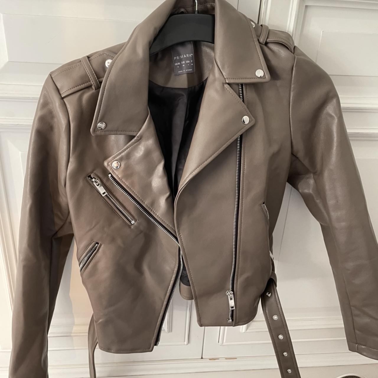 Primark leather jacket Never worn, good condition - Depop