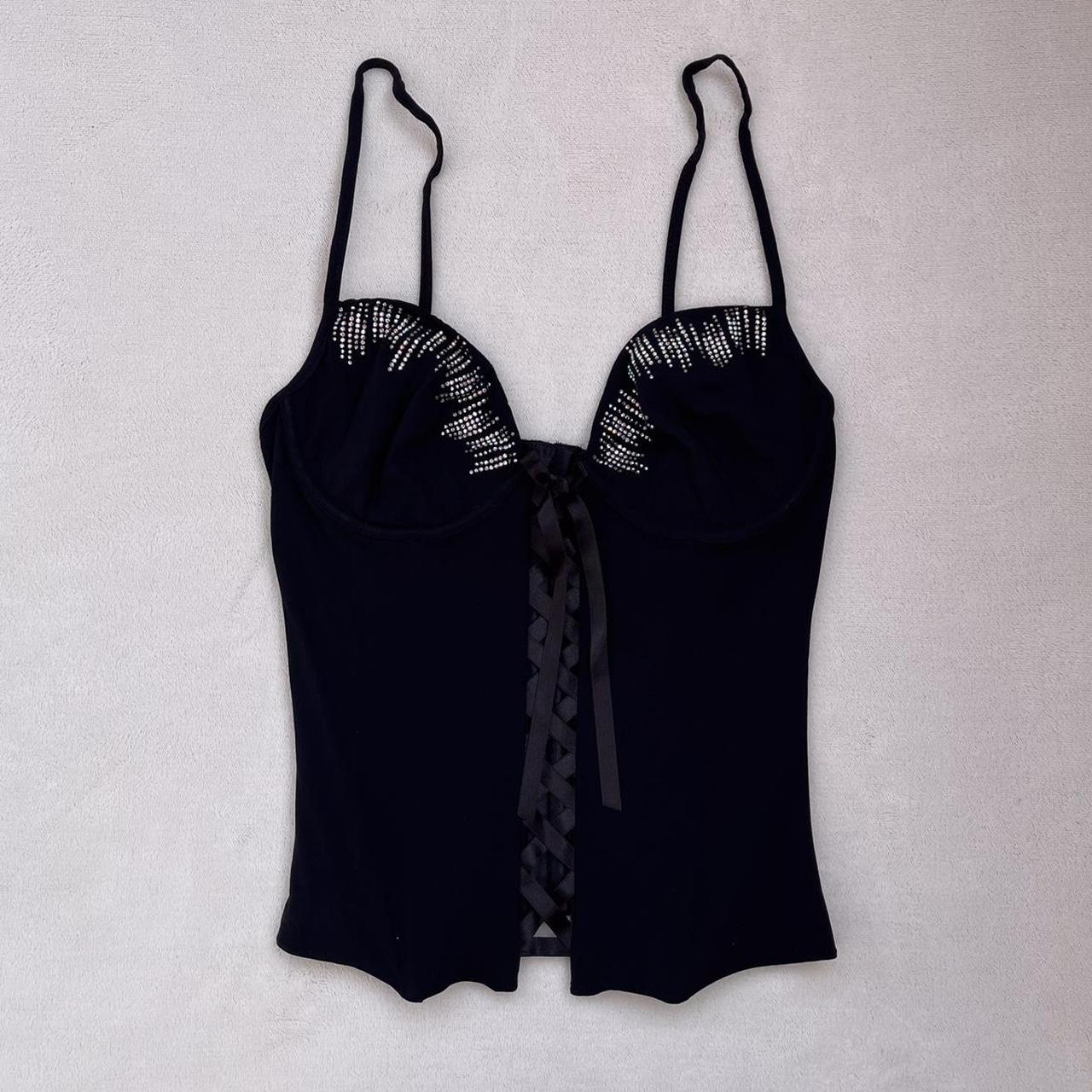 Absolutely stunning black corset top with Depop