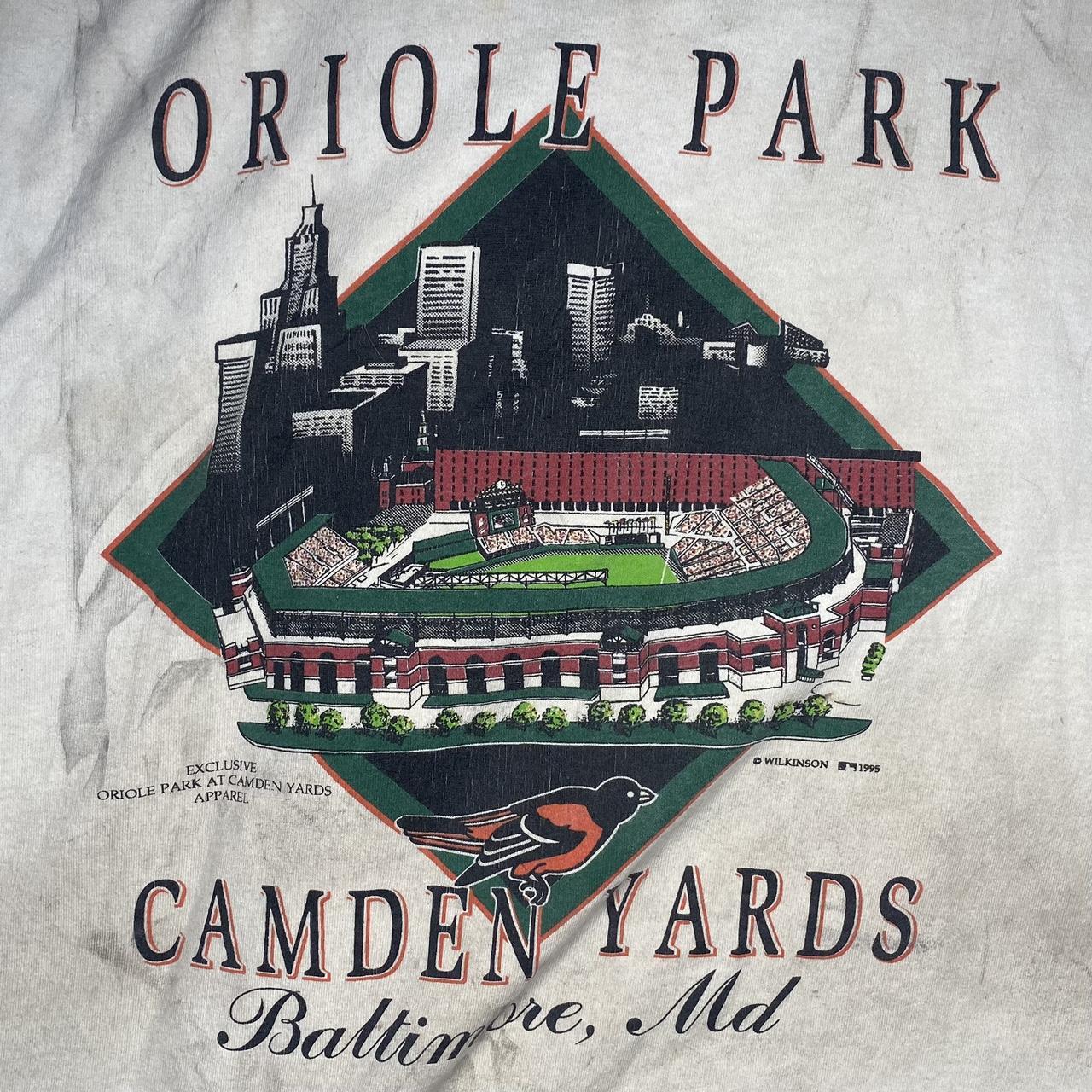 Large White Delta Oriole Park - Camden Yards - Graphic T-Shirt - Baltimore  MD