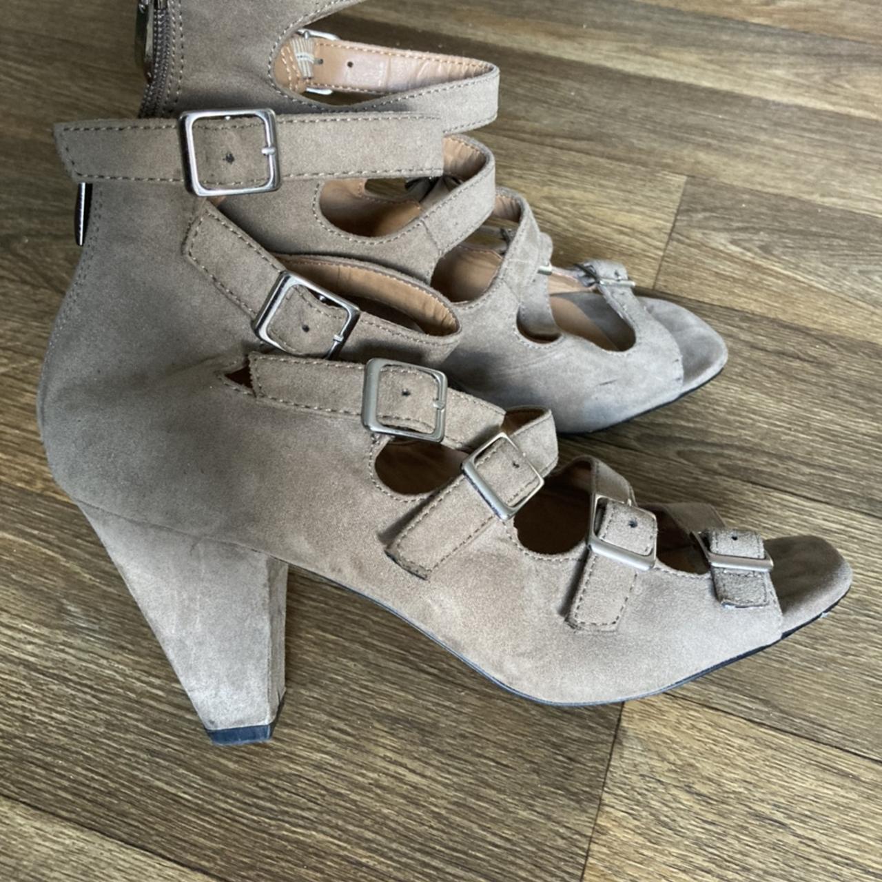 Suede like tan Franco Sarto.. .. these are so... - Depop