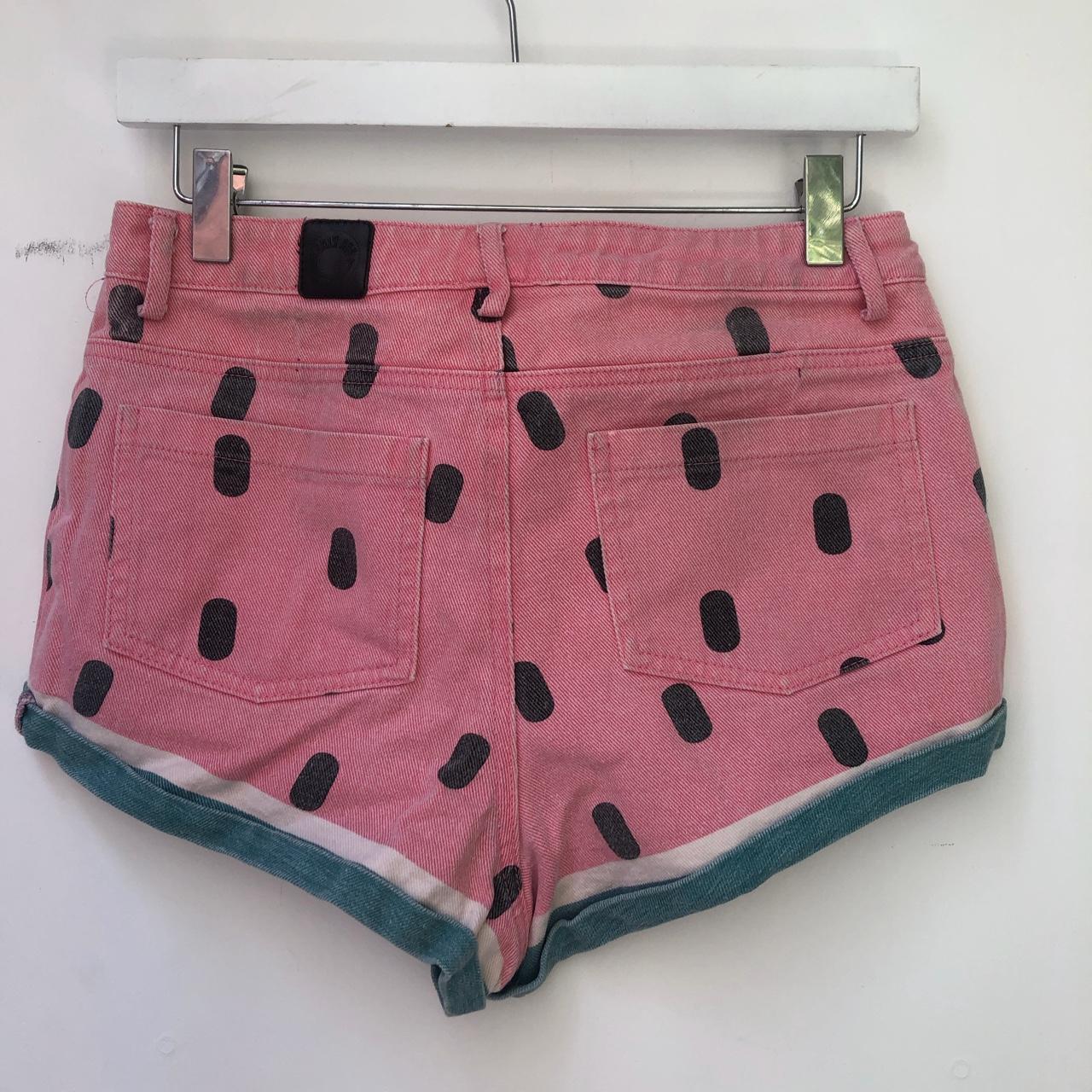 lazy-oaf-women-s-pink-shorts-depop