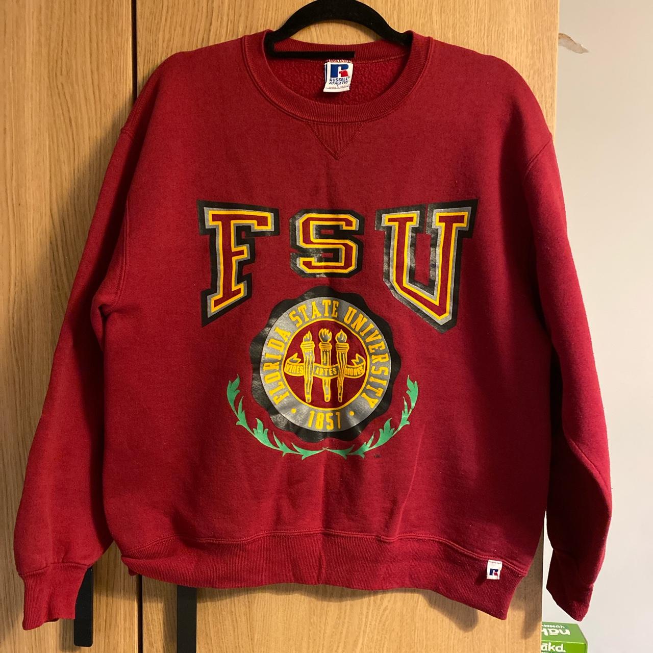 Florida State University vintage burgundy... - Depop