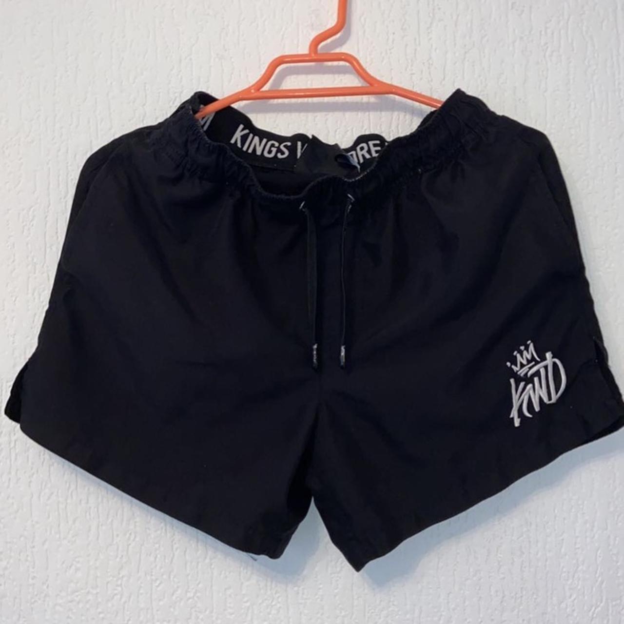 Small Kings Will Dream black swim shorts