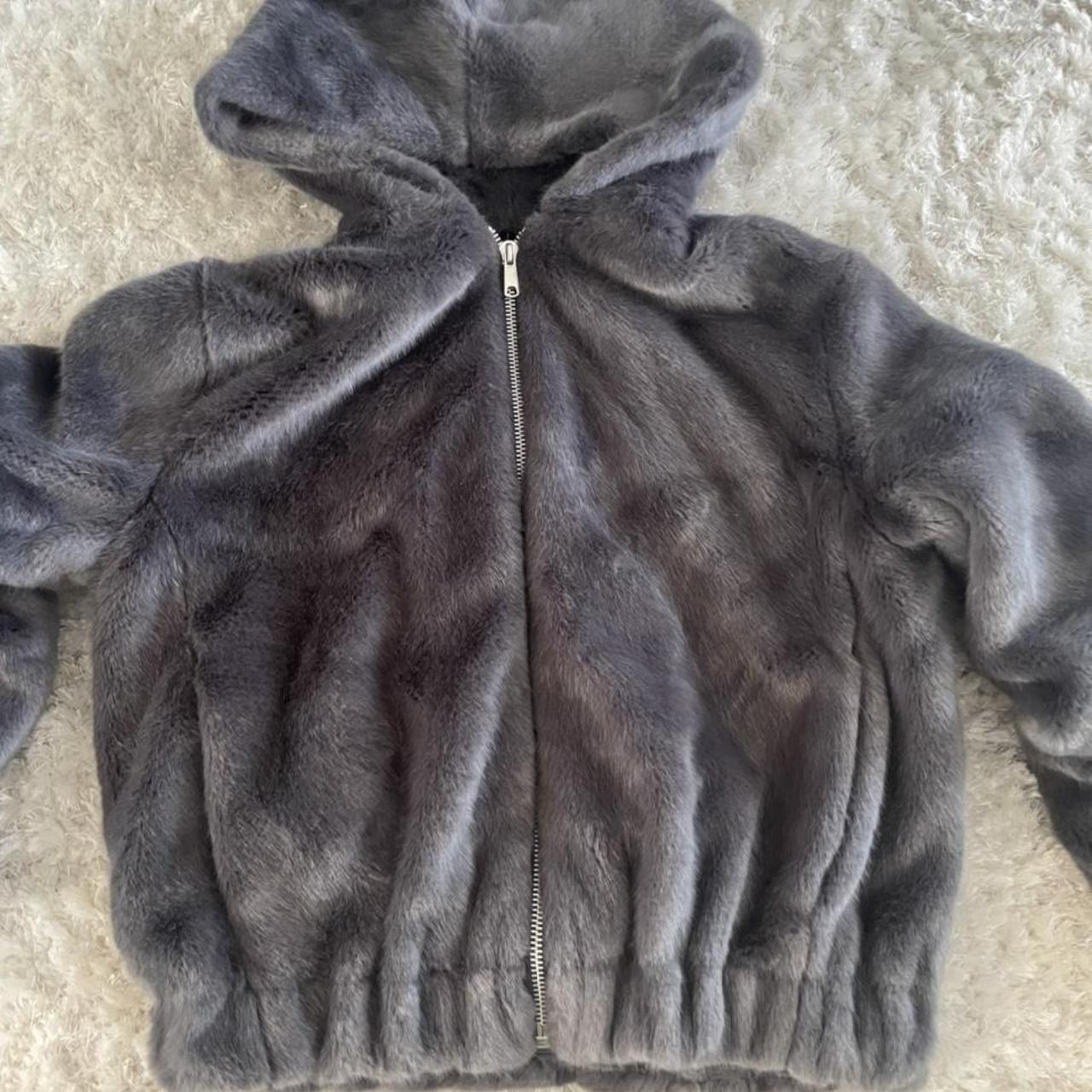 Helmut lang fur bomber best sale