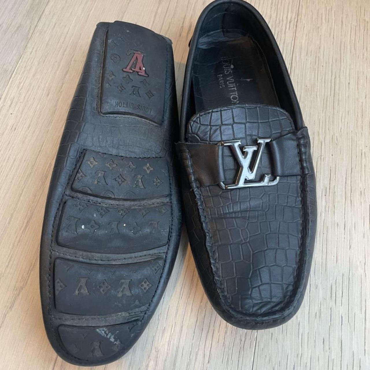 New Louis Vuitton men's loafers size 9 1/2 basically - Depop