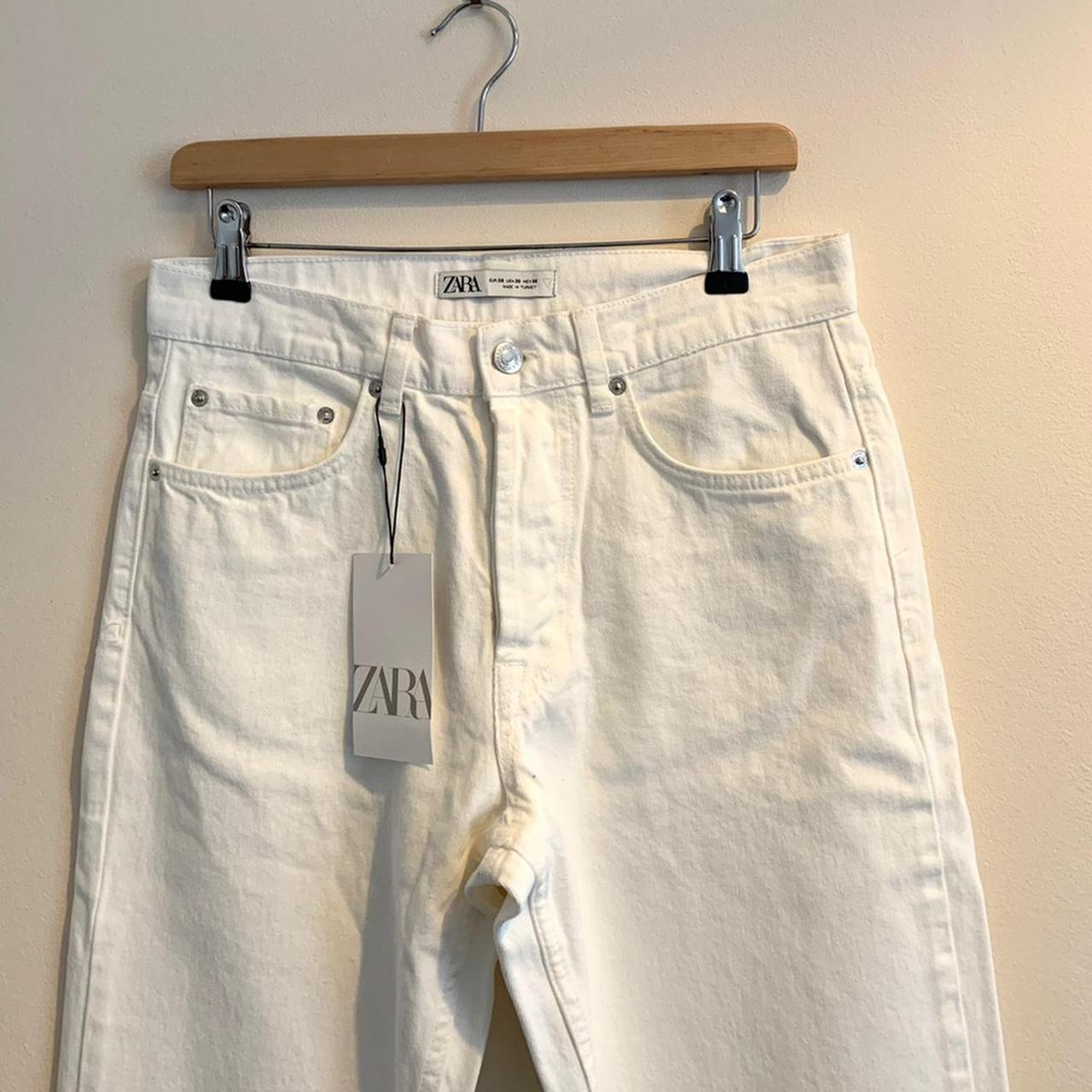 ZARA White slim fit 90’s Jeans Brand new with... Depop