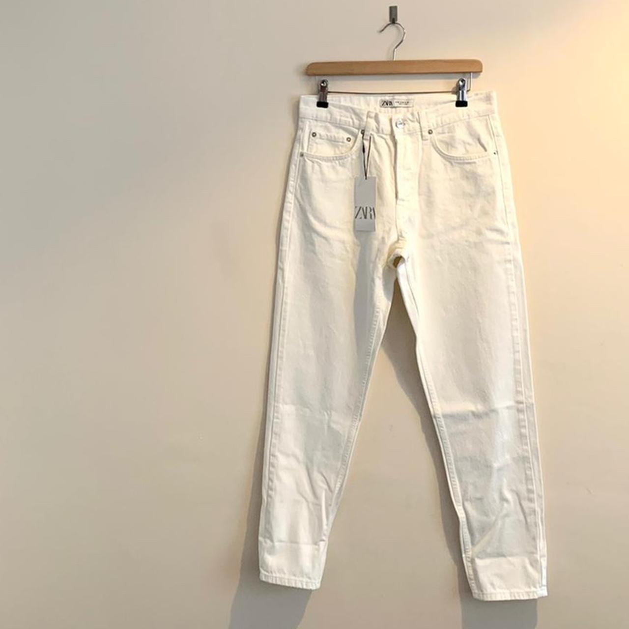 ZARA White slim fit 90’s Jeans Brand new with... Depop