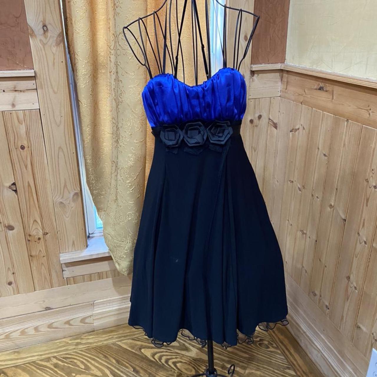 Snap Sights Women's Black and Blue Dress