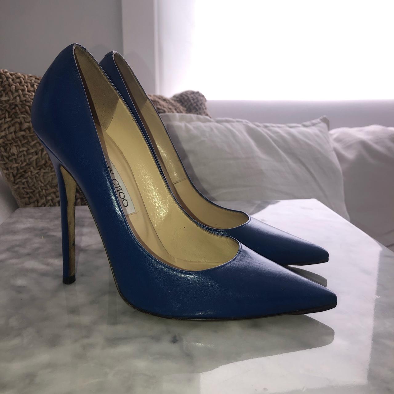 navy blue jimmy choo shoes