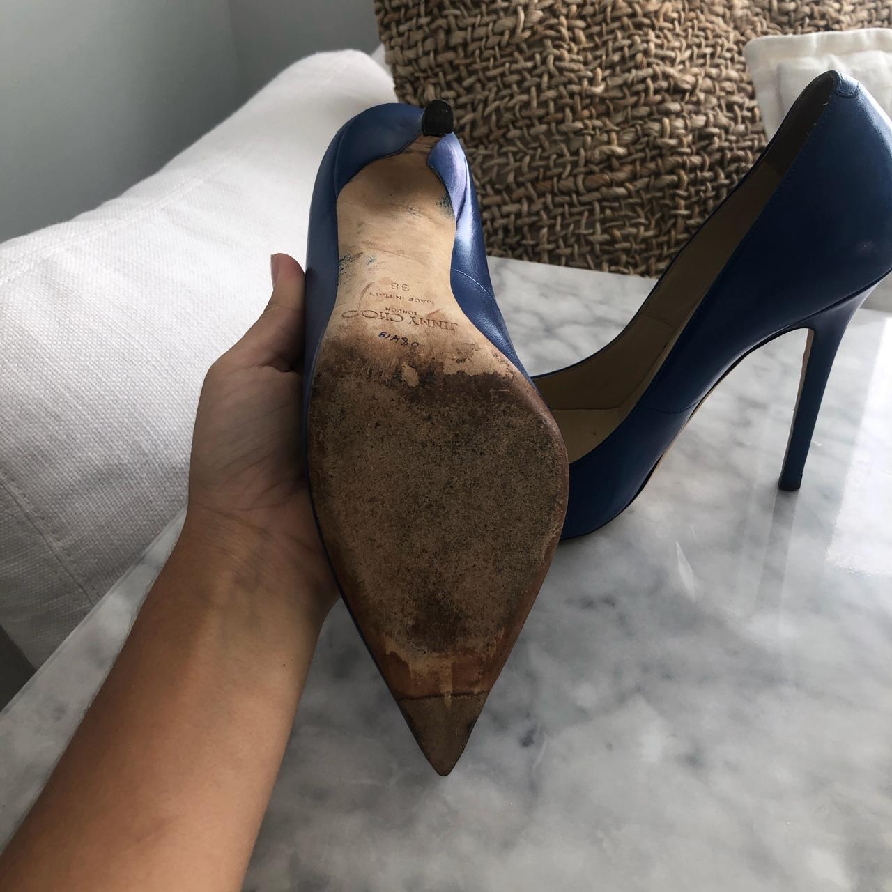 Blue Jimmy Choo London shoes made in Italy. They... - Depop